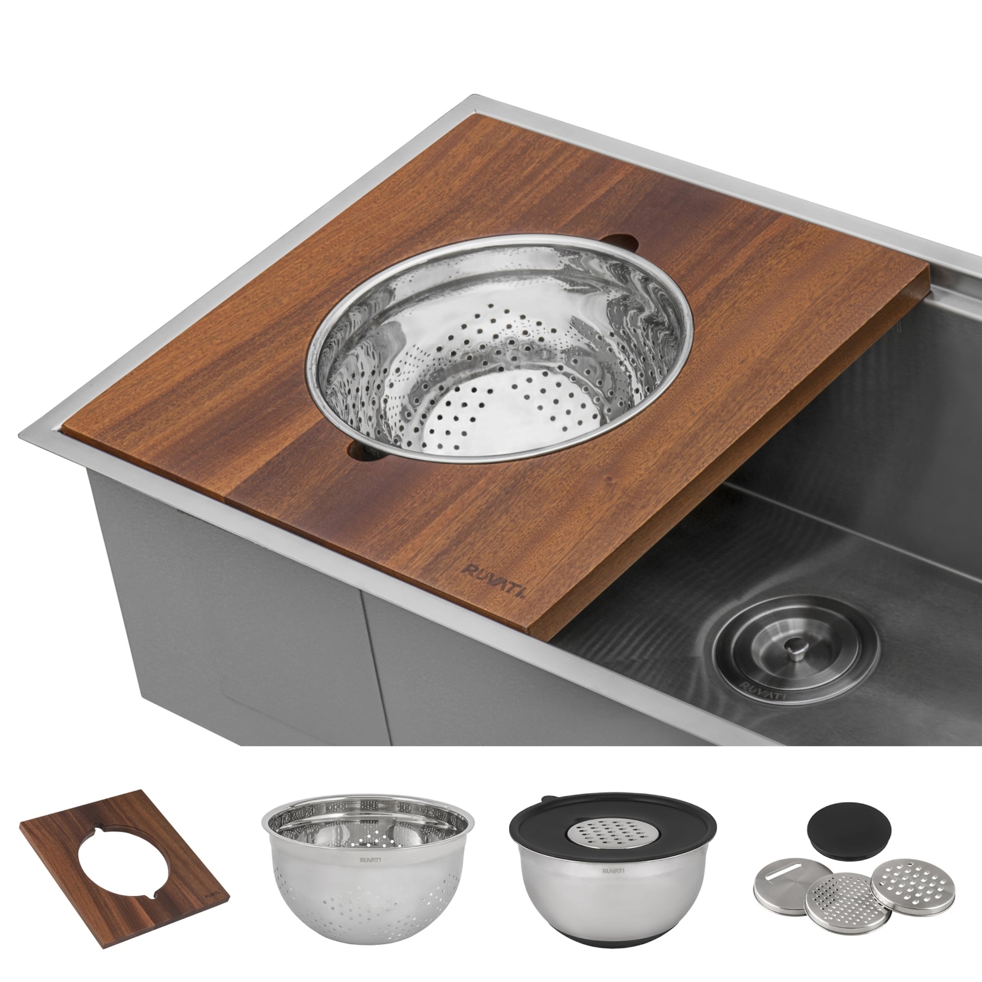 Ruvati Workstation sink colander Kitchen Sink Accessory Kit #RVA1288