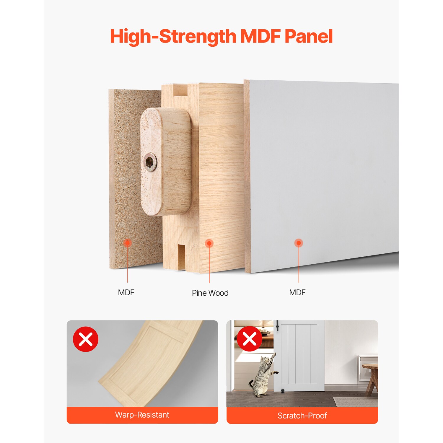 VEVOR SCGCMFHBHXTZ08168V0 Barn-Doors - View #3