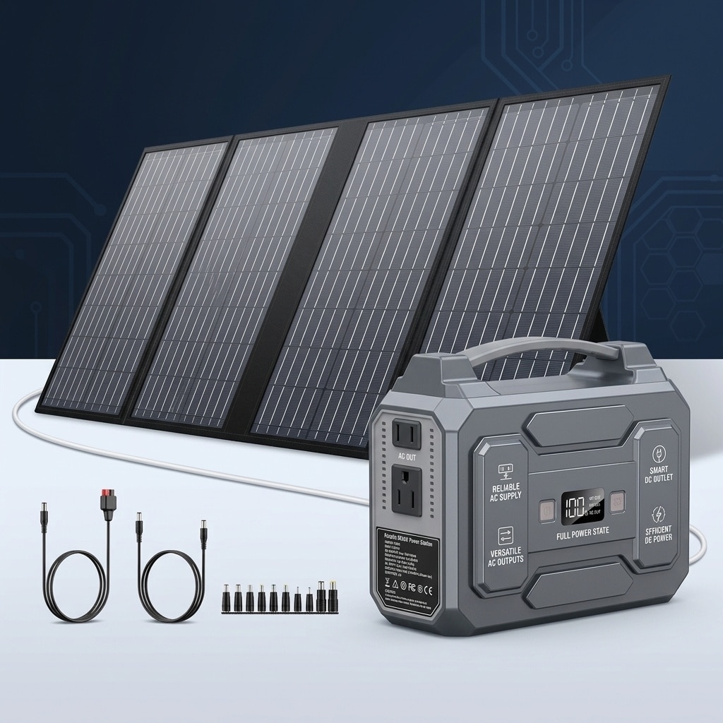 Misopily 60W Portable Solar Panel Charger 14.6 x 9.8 x 2 in
