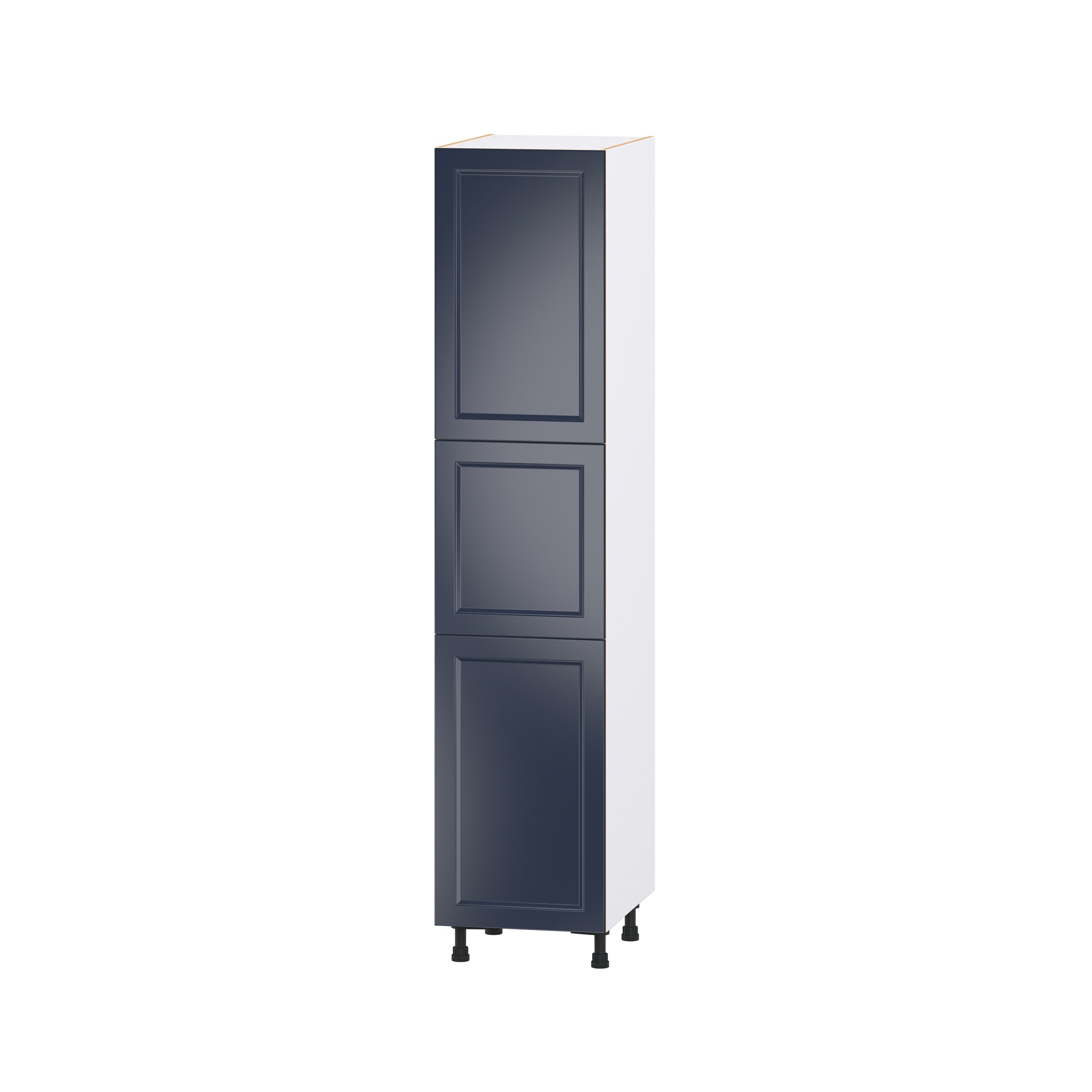 Hugo&Borg DST182484.5(L/R)-LO Lorette 18-in W x 84.5-in H x 24.5-in D Navy Blue Pantry Fully assembled Cabinet Recessed Panel Shaker
