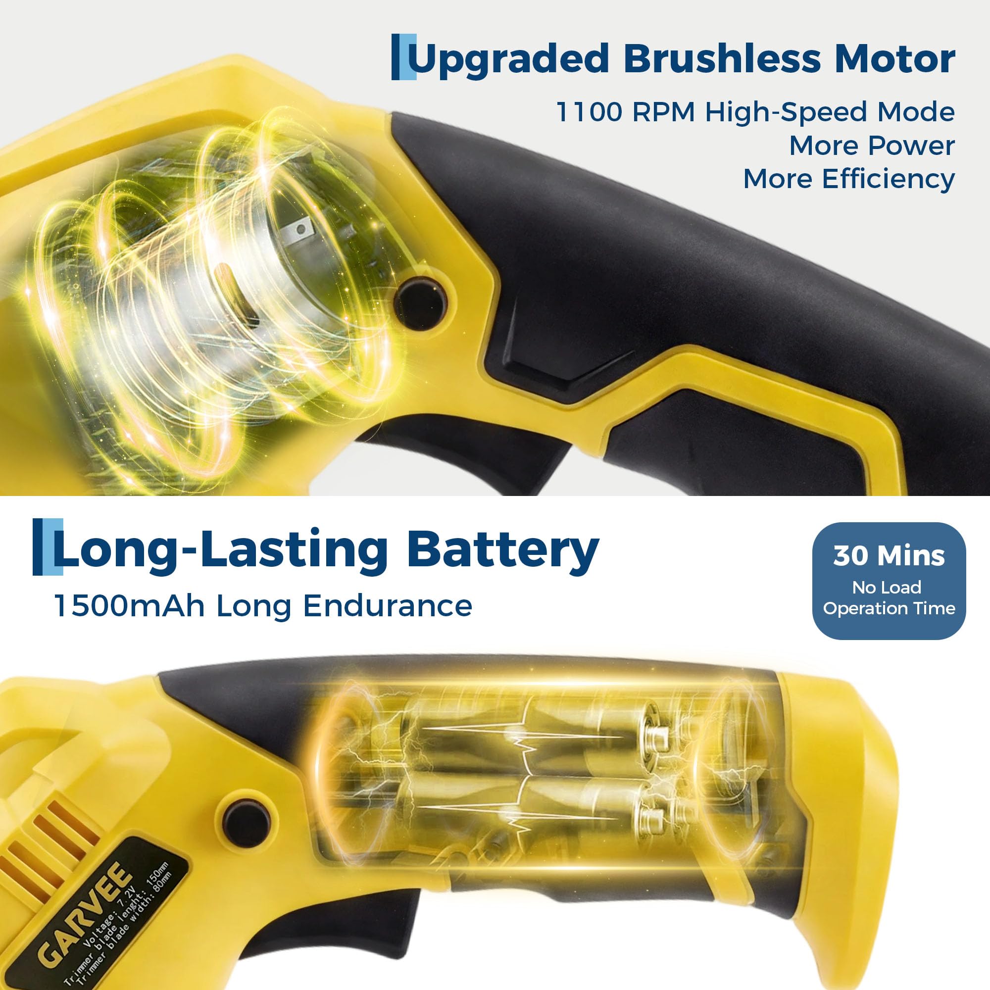 Garvee 06ZHBET-147 Cordless-Hedge-Trimmers - View #2