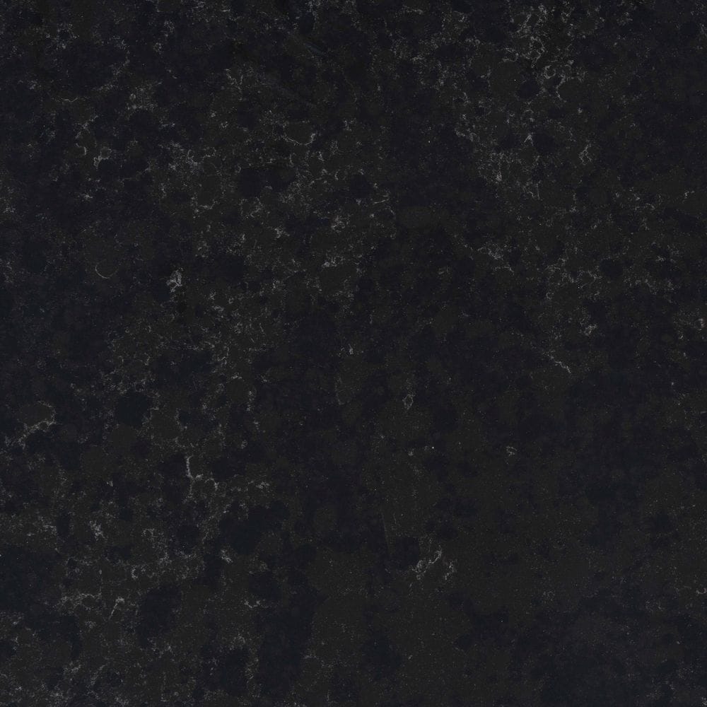 Silestone 262925 Corktown/ Suede Quartz Black Kitchen Countertop SAMPLE ( 4-in x 6-in )