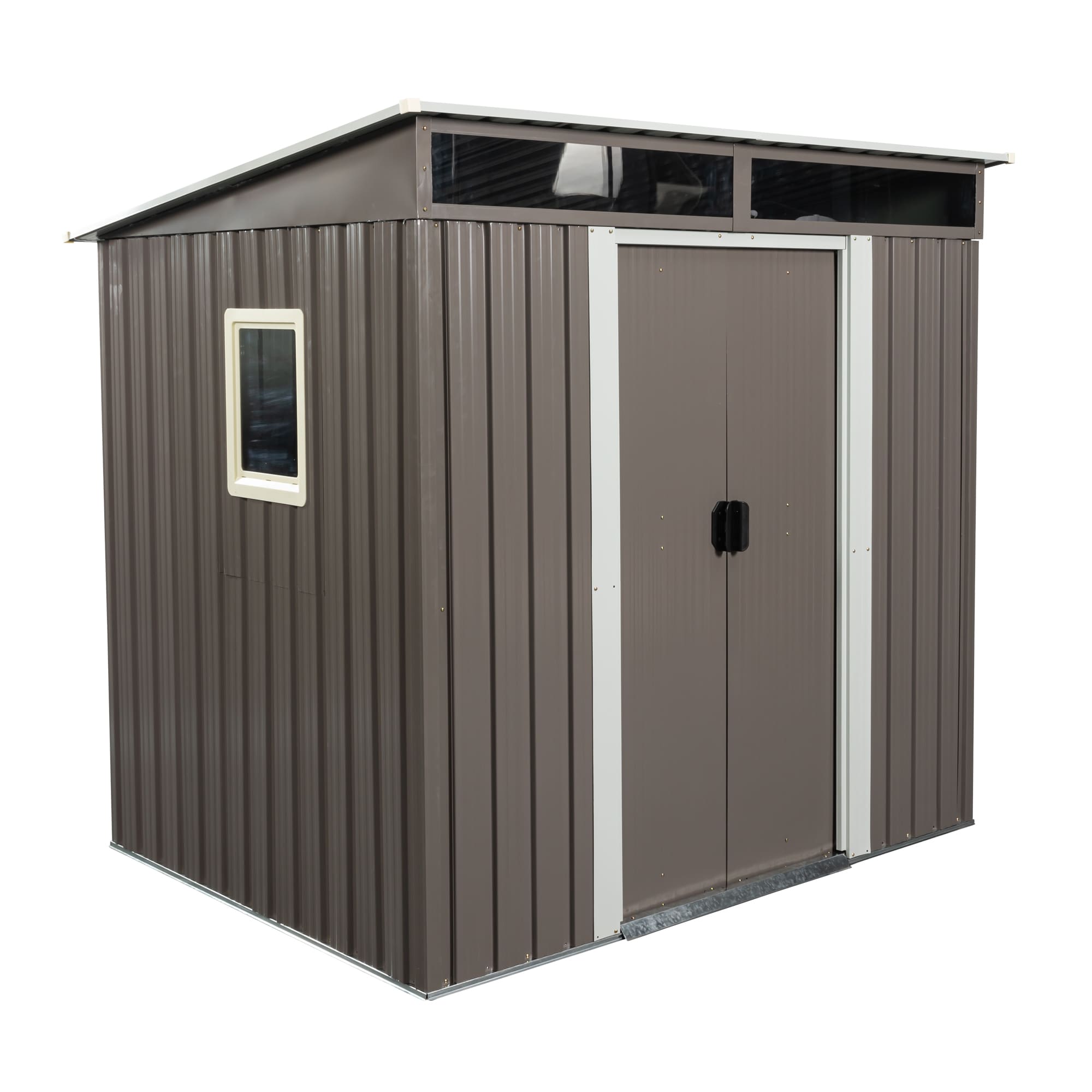 Kahomvis WWC-QP211-41 6-Feet x 5-Feet Galvanized steel Storage Shed
