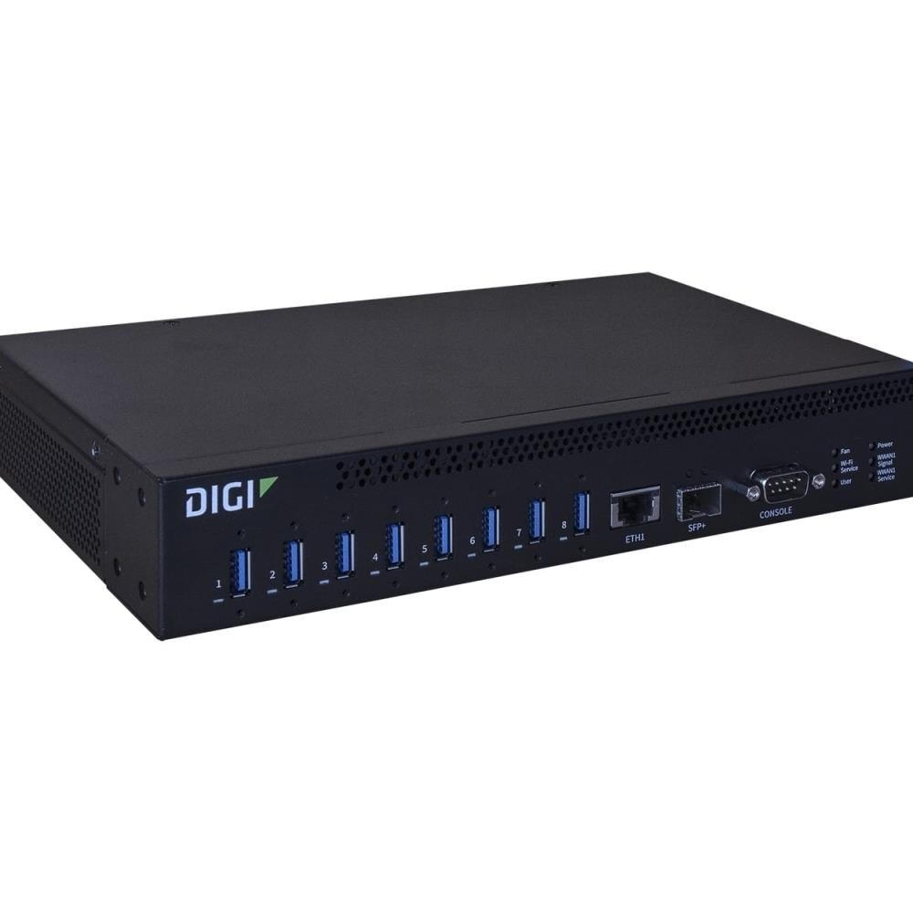  SYBA157305 Digi International AW08-G300 AnywhereUSB 8 Plus, Remote USB 3.1 Hub with 8 Type A USB Connector Networking Modules