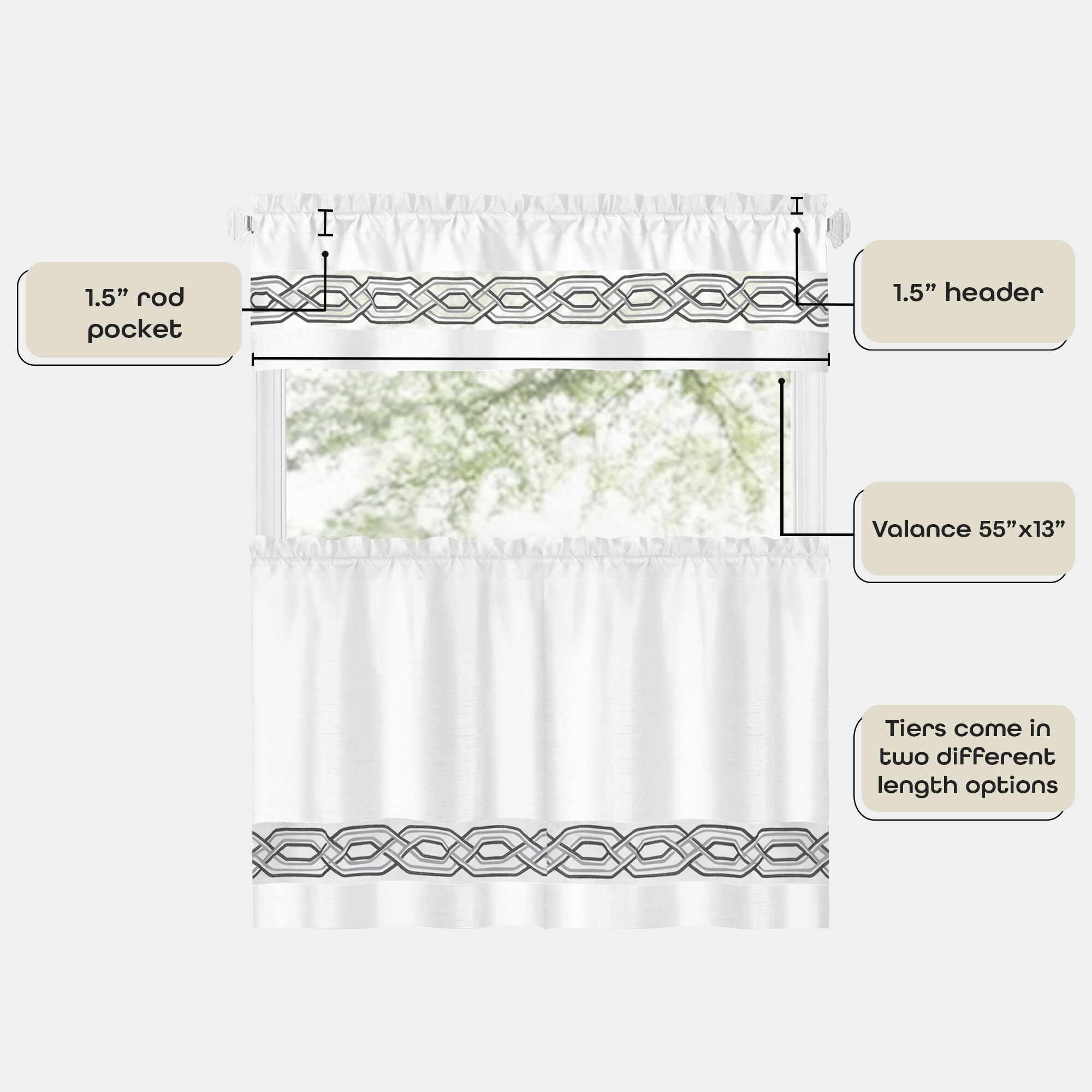 Achim PATV36WT12 valances - View #4