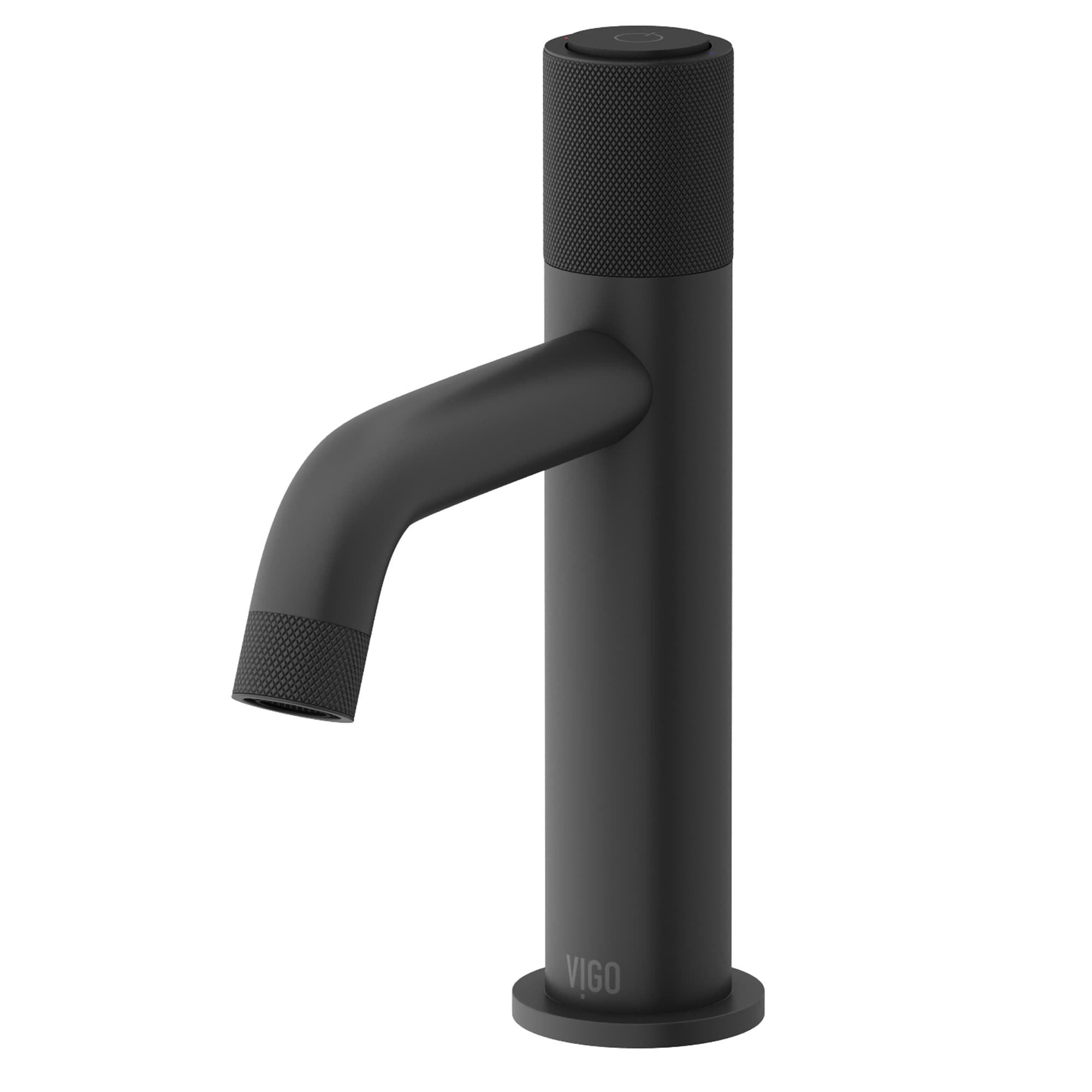 VIGO Apollo Matte Black 1-handle Single Hole WaterSense Low-arc Bathroom Sink Faucet