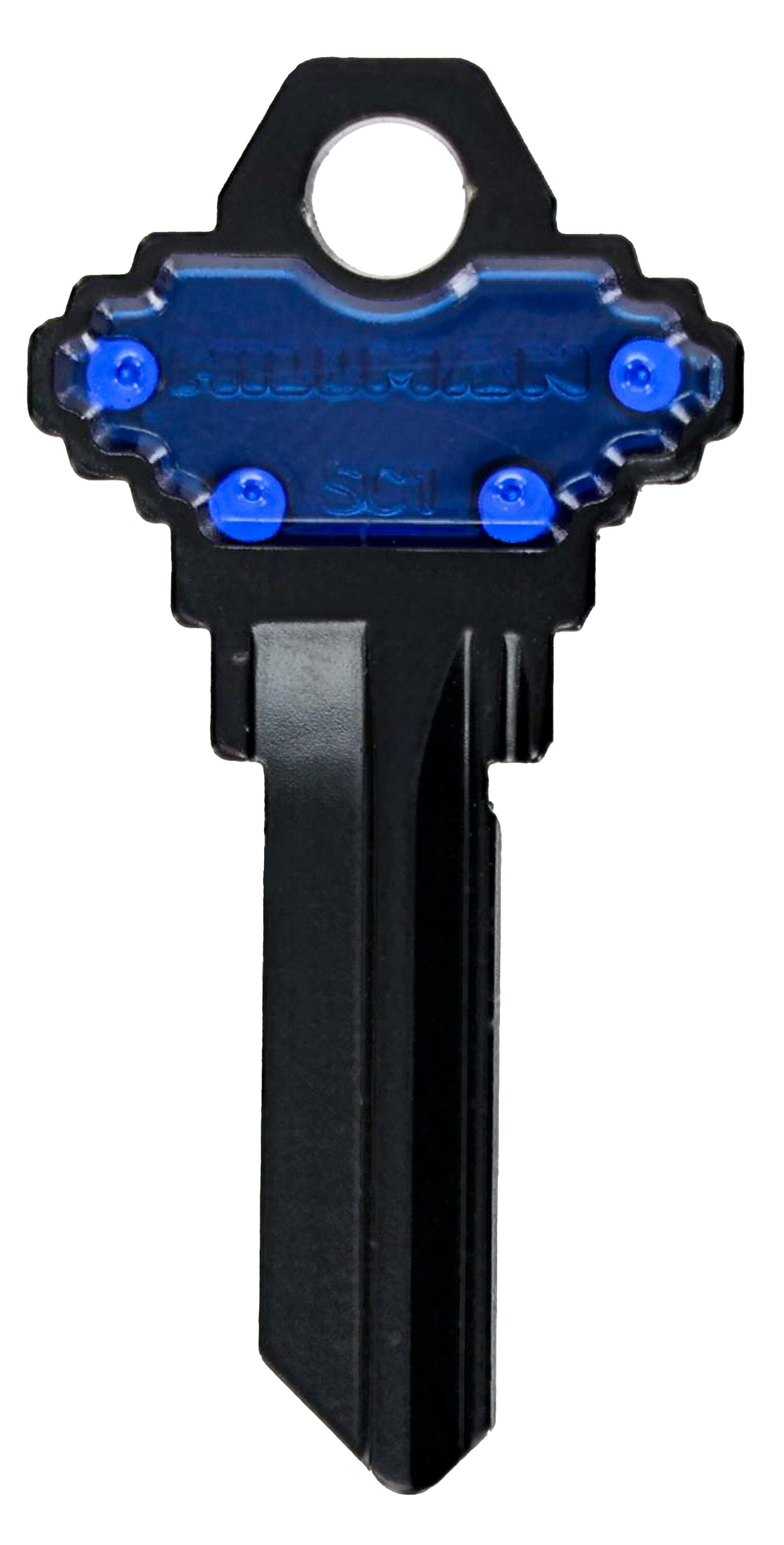 Minute Key 9986632 Blue #68 SC1 Brass House/Entry Key Blank