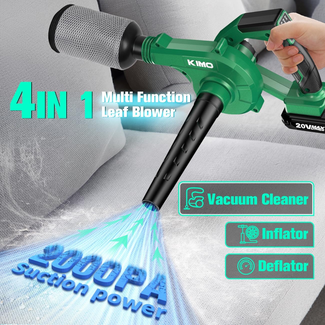 KIMO KIMO-93802-6304-2AX2 Cordless-String-Trimmers - View #3