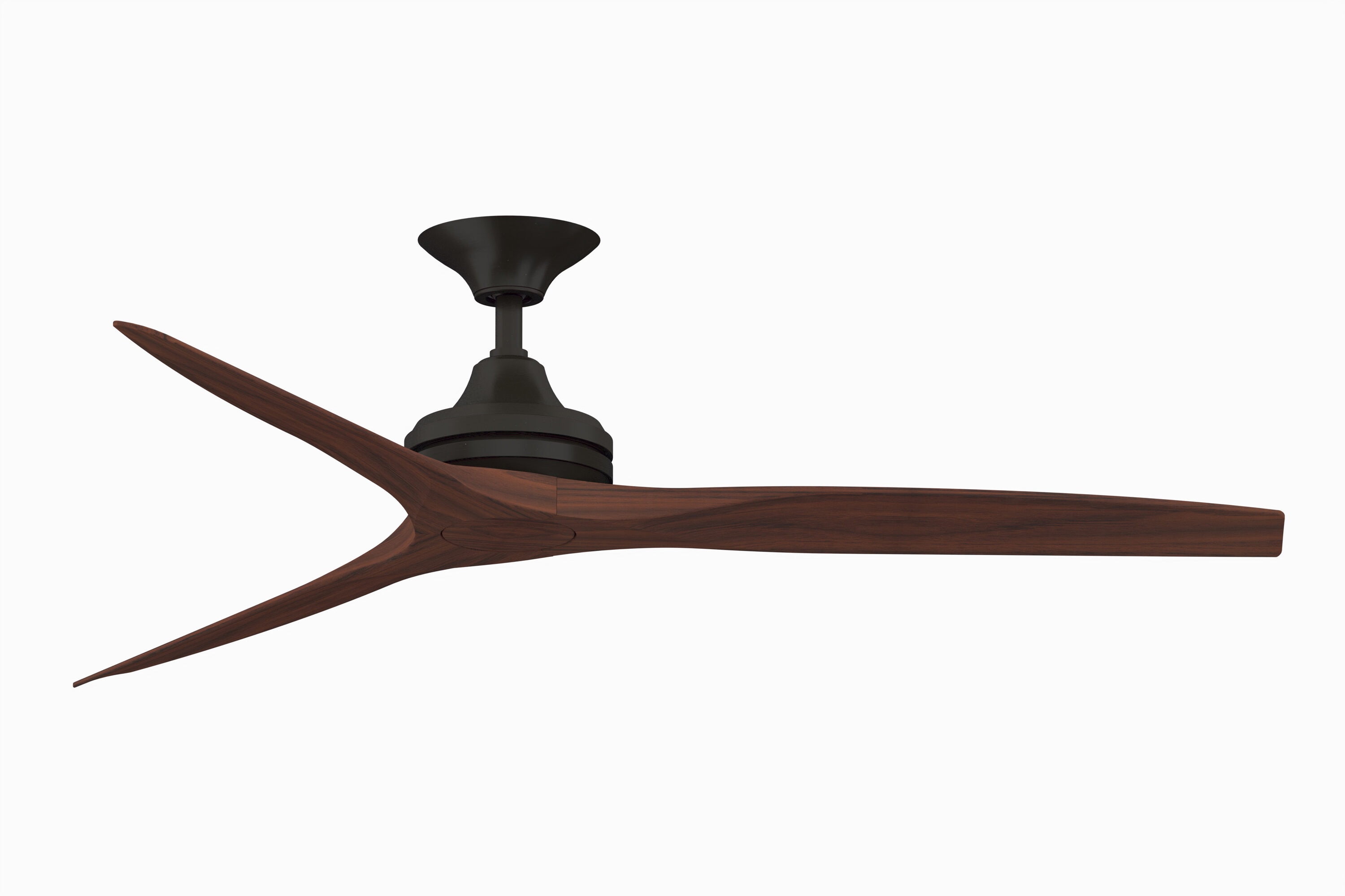 Fanimation FP6721BDZ-60WK Spitfire 60-in Outdoor Dark Bronze with Whiskey Wood Blades Propeller Ceiling Fan Light Kit Compatible - Remote Included ( 3 -Blade )