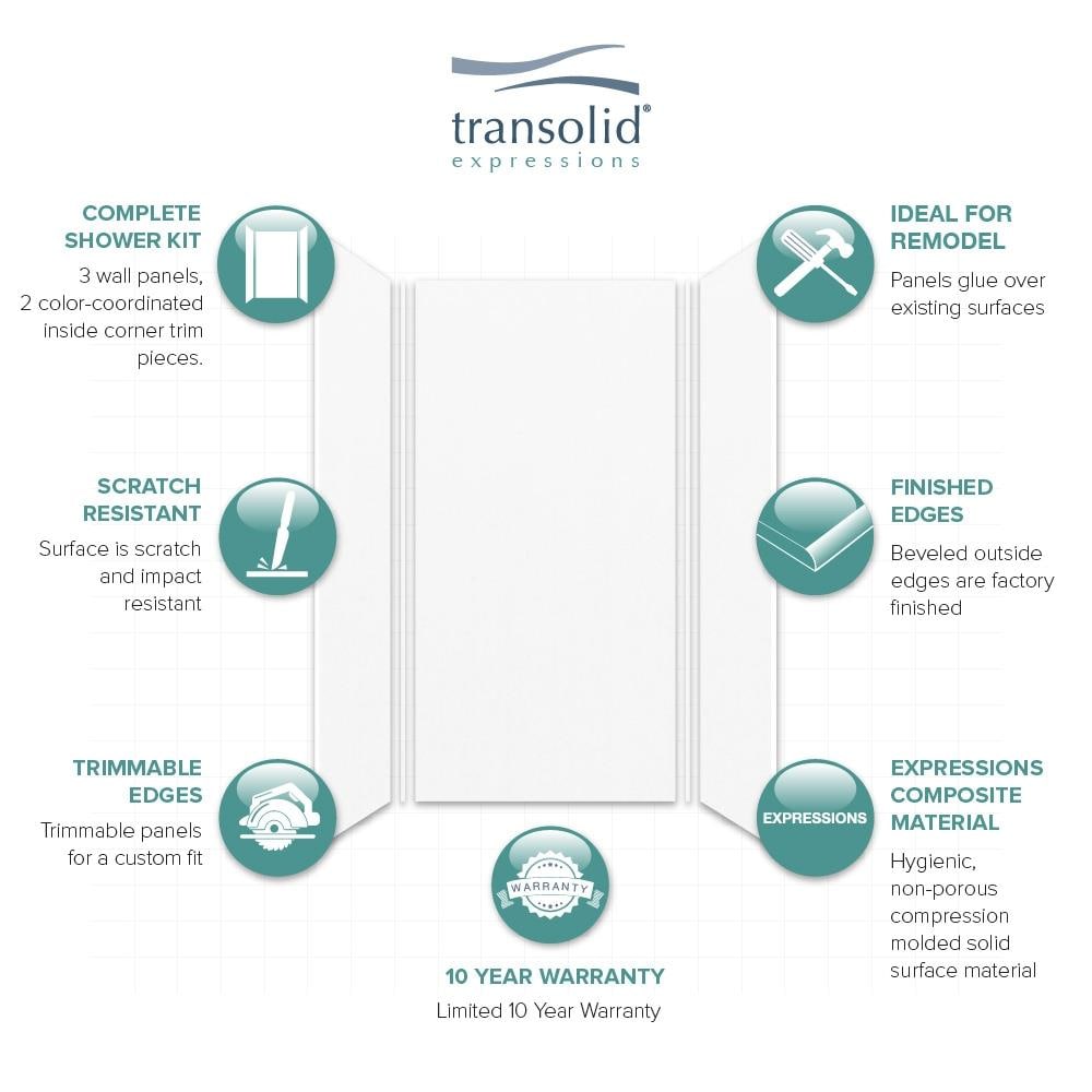 Transolid EWK363672-31 Shower-Wall-Surrounds - View #5