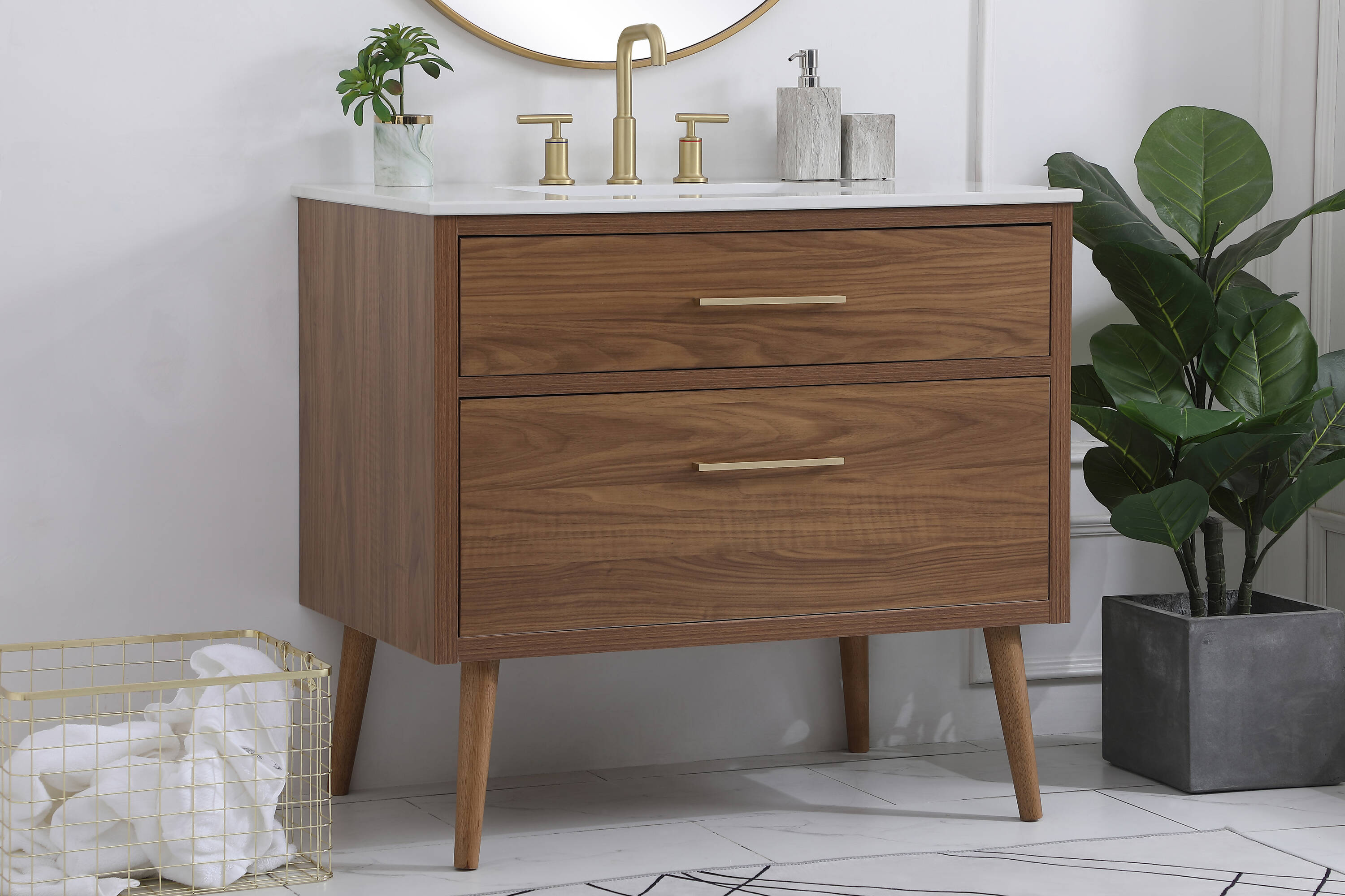 Elegant Decor HF123108WB Bath-Vanity-Combo - View #6