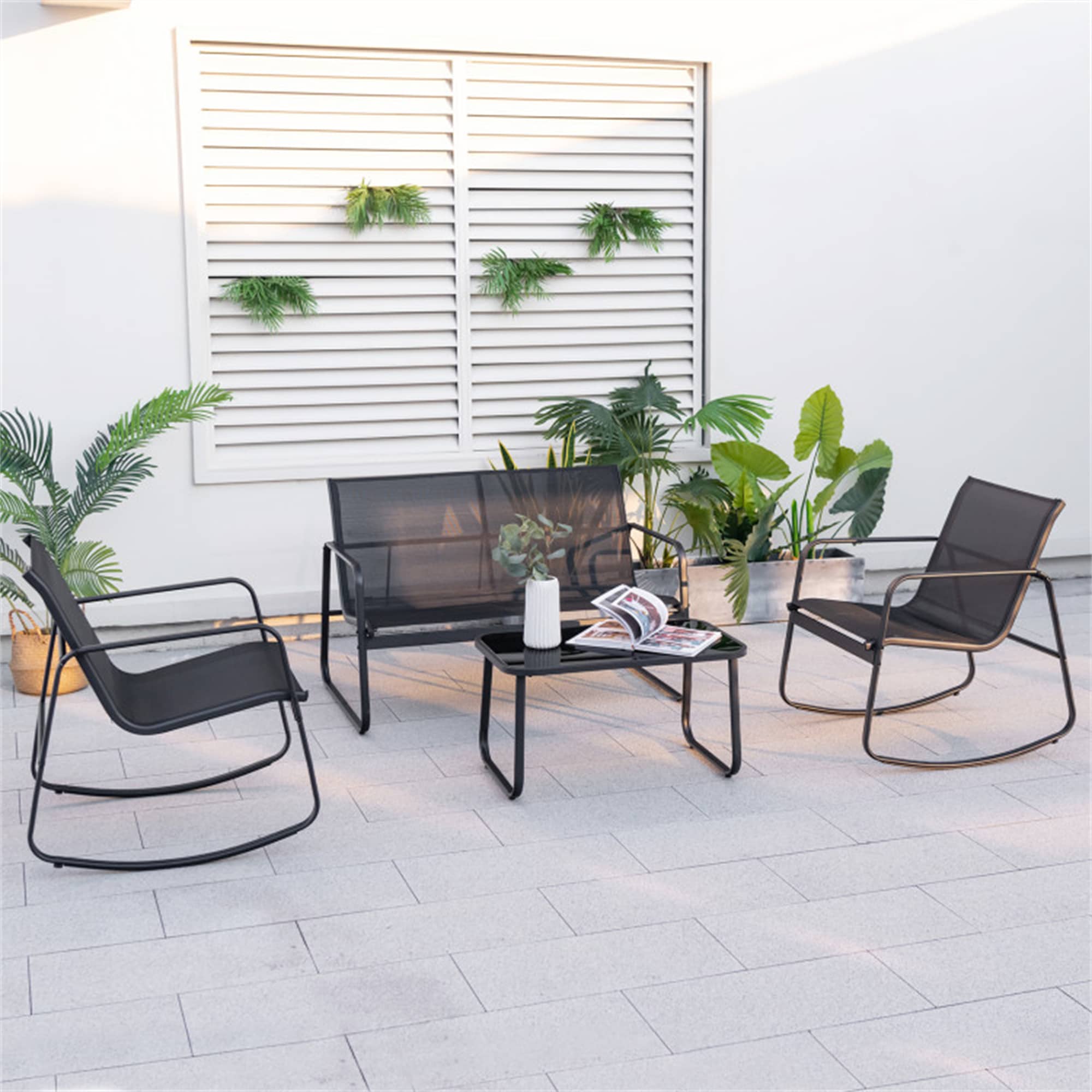 BABOOM BOM-72586WH-CO Patio-Conversation-Sets - View #4