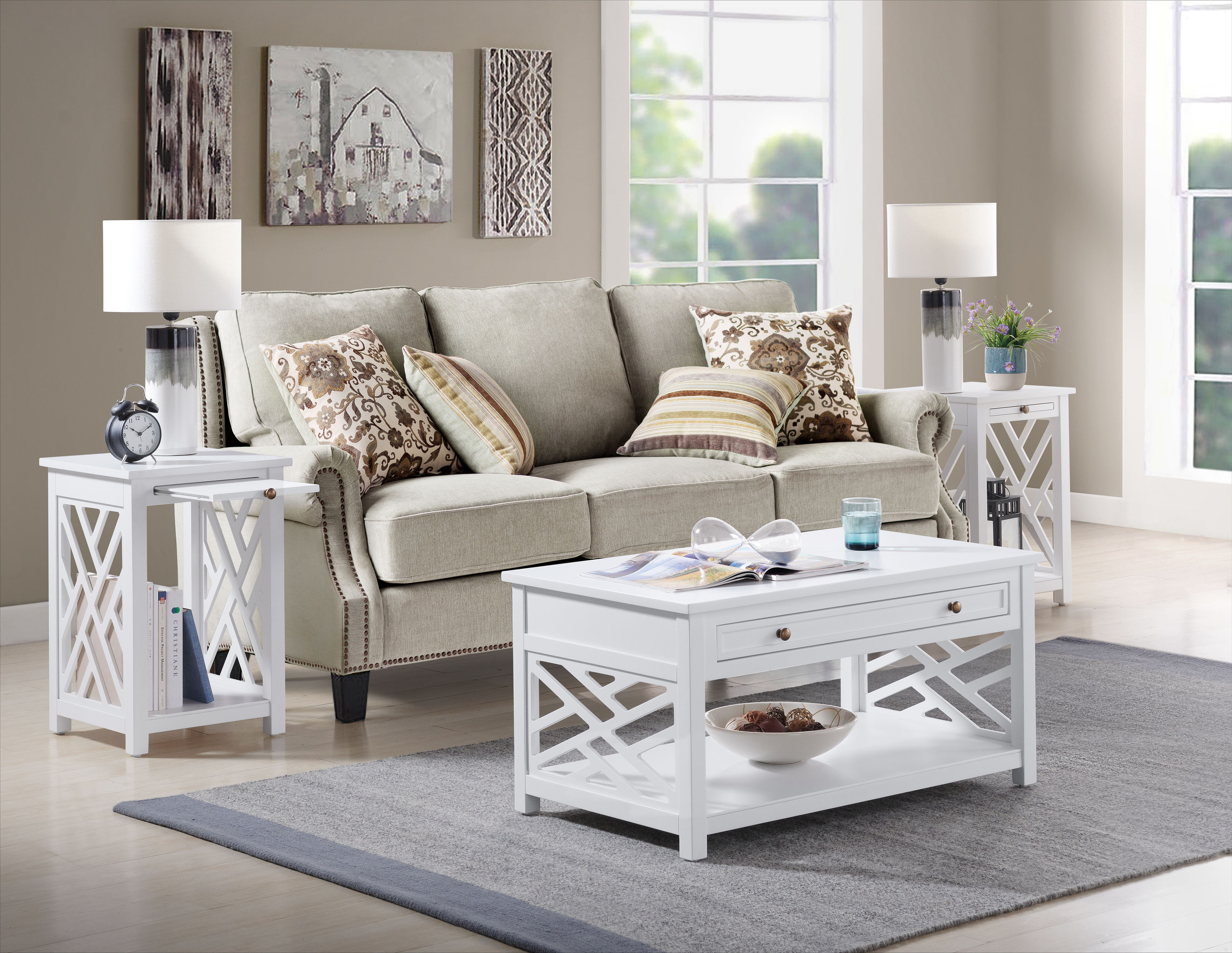 Alaterre Furniture ANCT02213WH Accent-Table-Sets - View #8