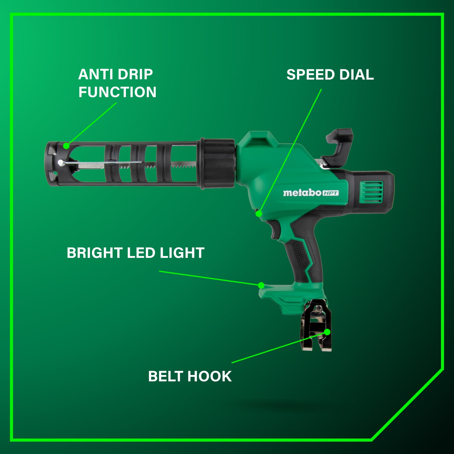 Metabo HPT AC18DAQ4M Caulk-Guns - View #3