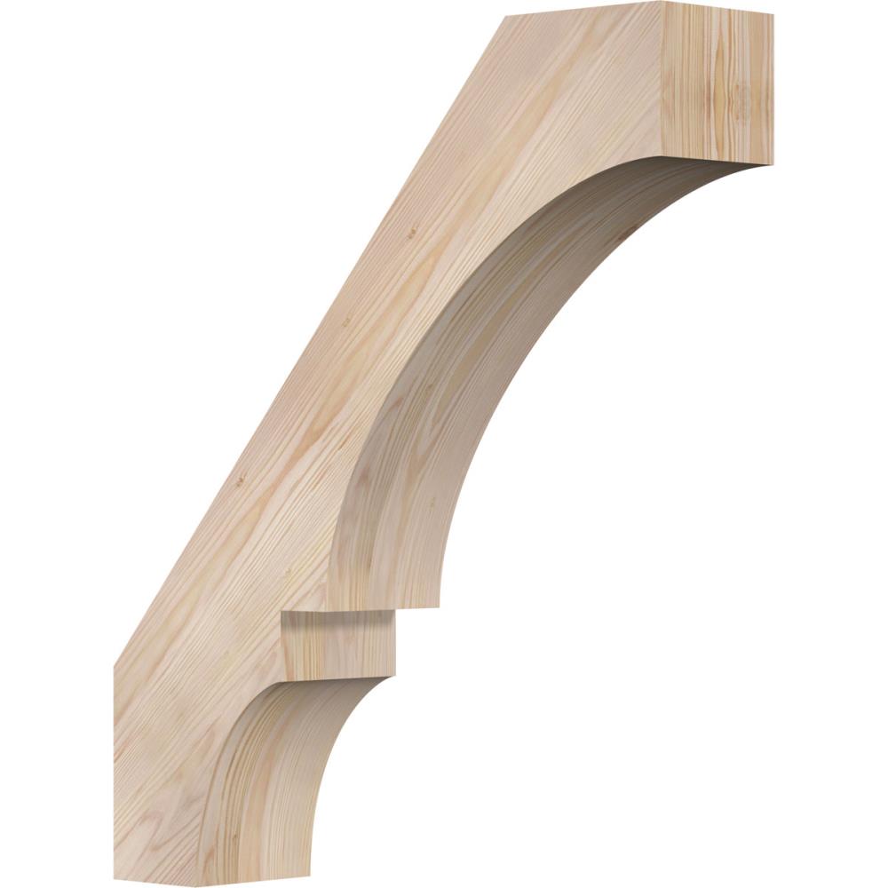 Ekena Millwork BRC06X24X28BOA00SDF 5-1/2-in x 24-in x 28-in Douglas Fir Unfinished Wood Balboa Smooth Knee Brace