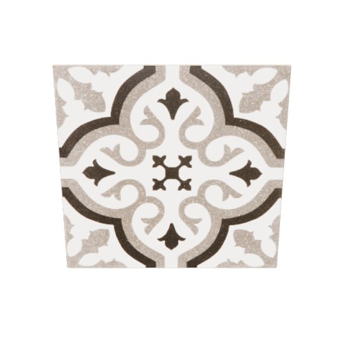 Elida Ceramica Lolita Deco Squares 6-in x 6-in Matte Porcelain Encaustic Floor Tile