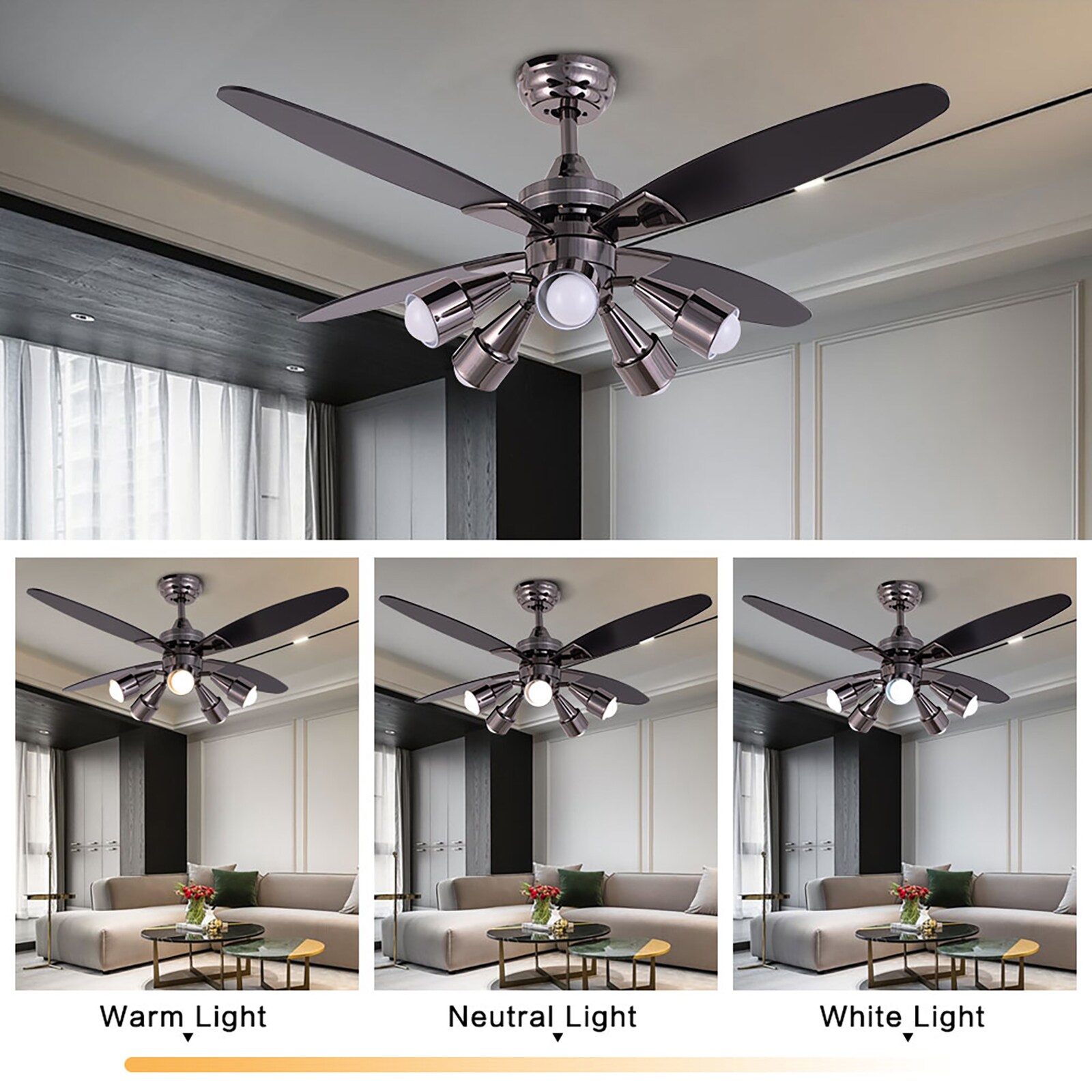Oukaning HG-HCX-2832-US Ceiling-Fans - View #3