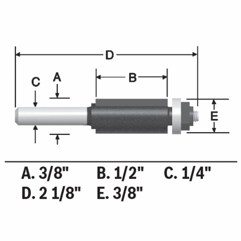 Bosch 85269MC Trimming-Cutout-Router-Bits - View #5