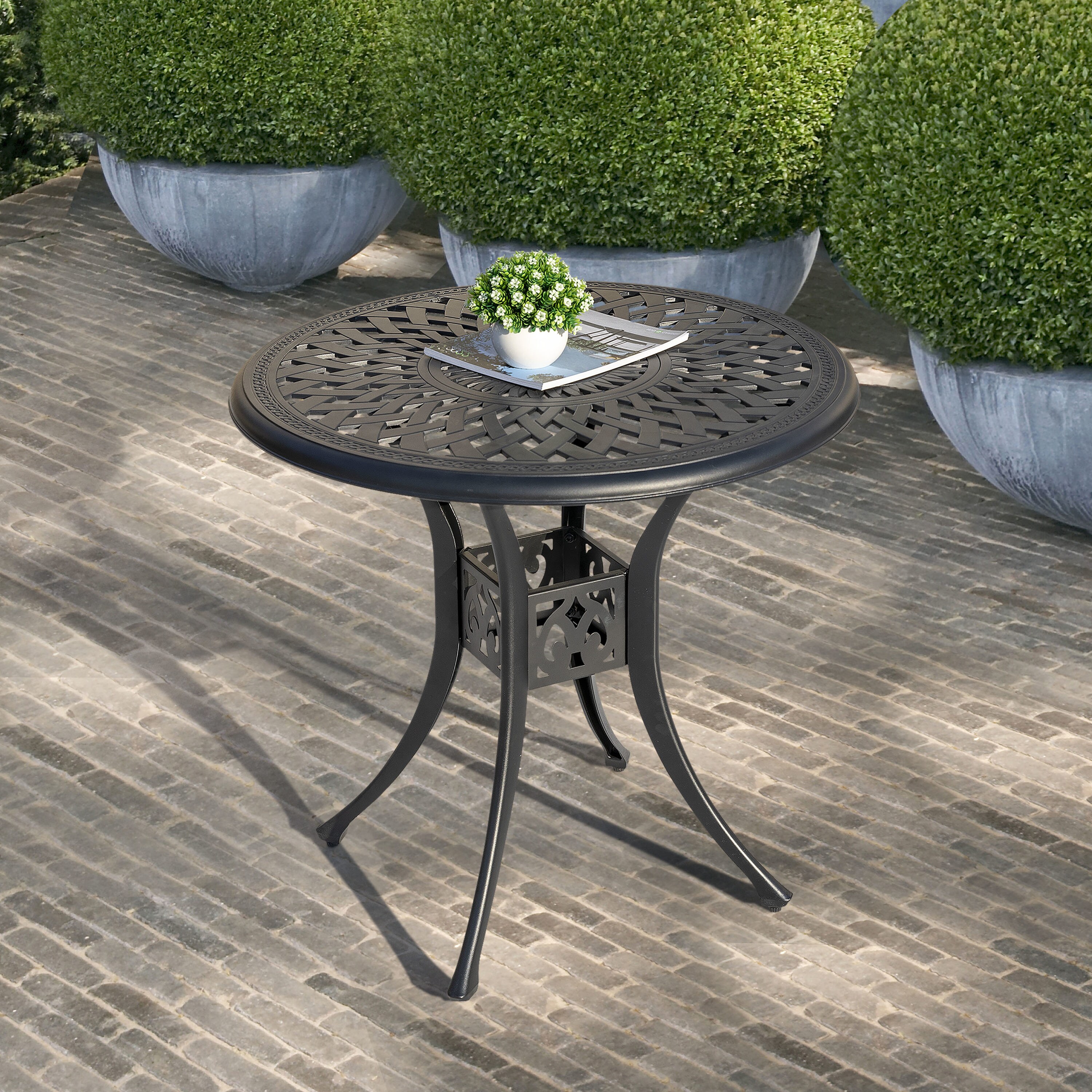 small aluminium outdoor table