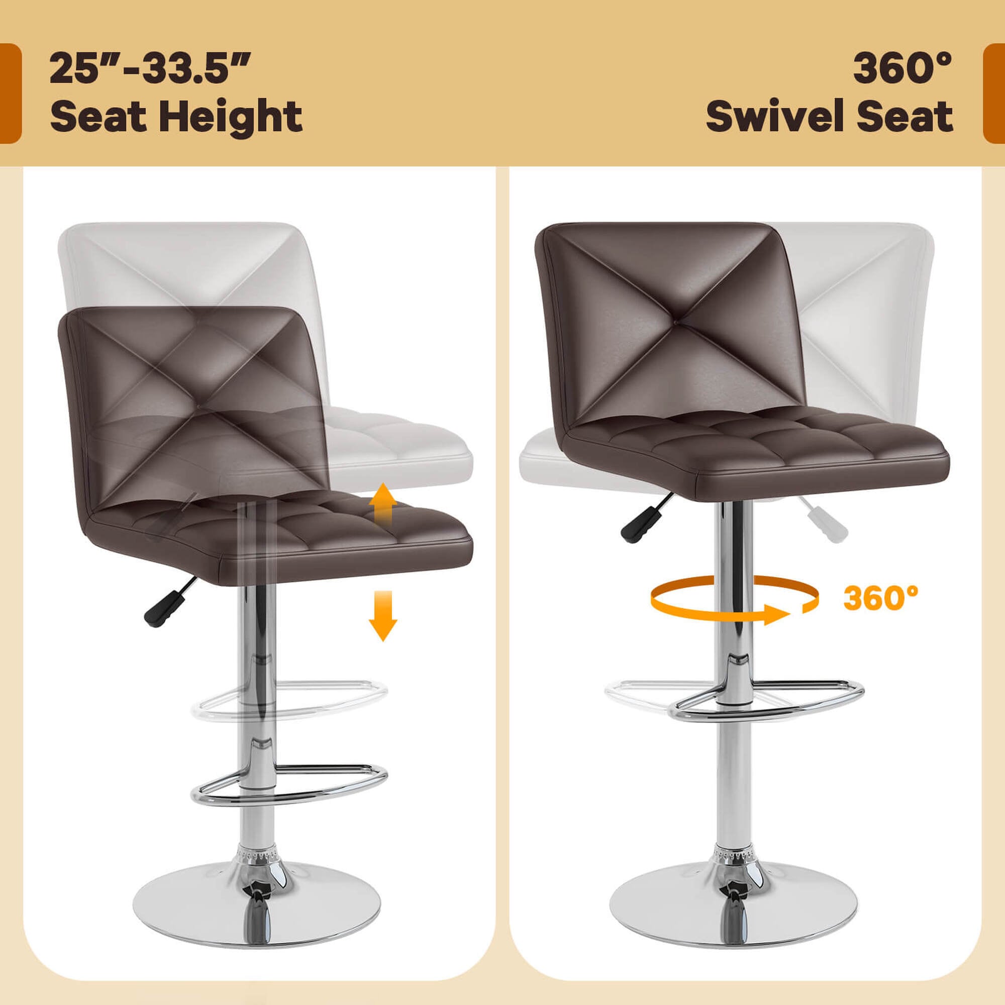 Costway HCST04511 stools - View #4