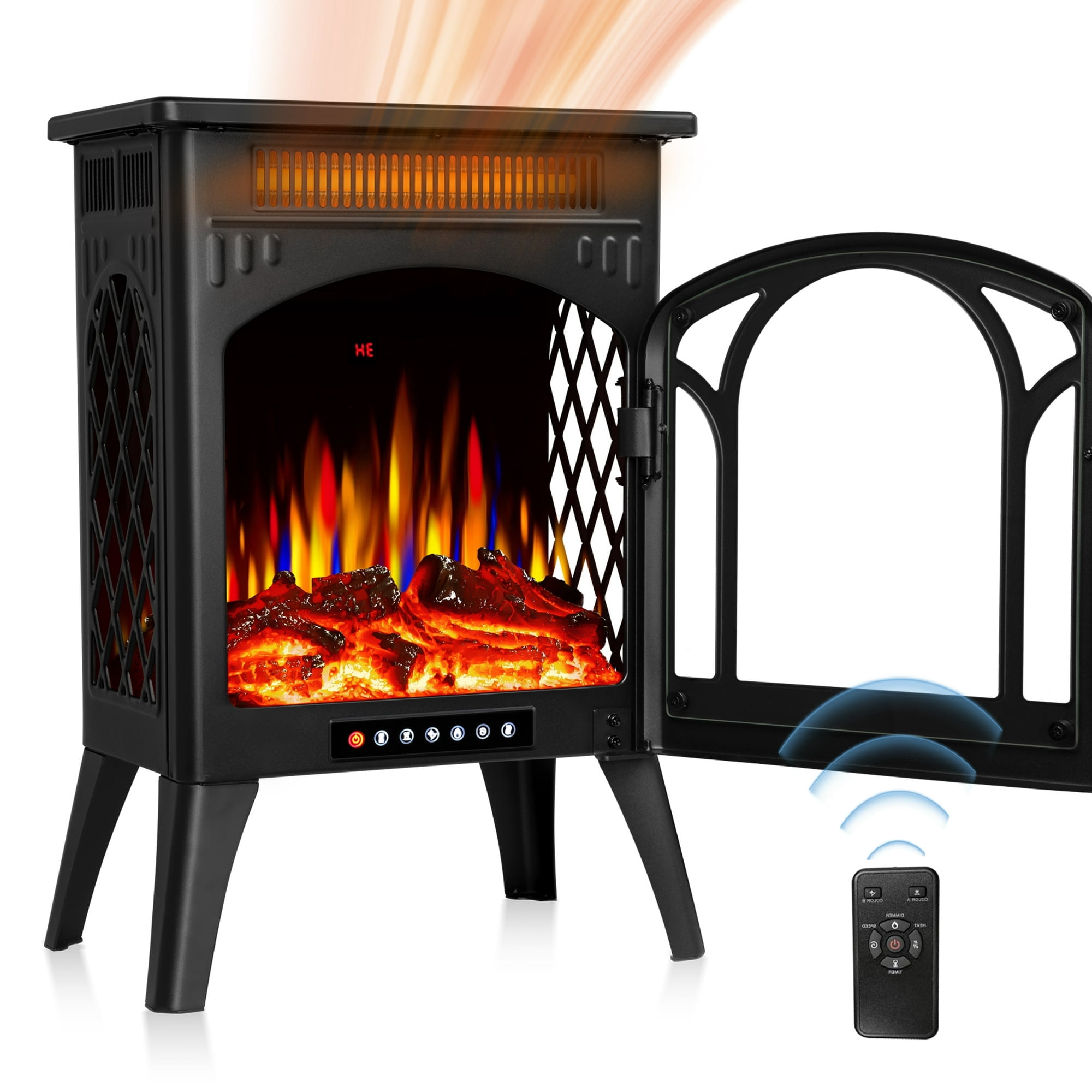 COWSAR S230CP-BLACK Electric-Fireplaces - View #12