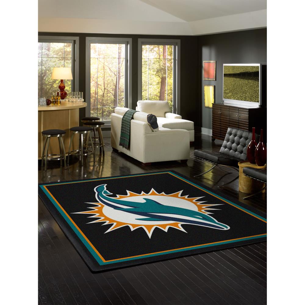 Reviews for FANMATS NFL Miami Dolphins Turquoise 2 ft. x 2 ft. Round Area  Rug