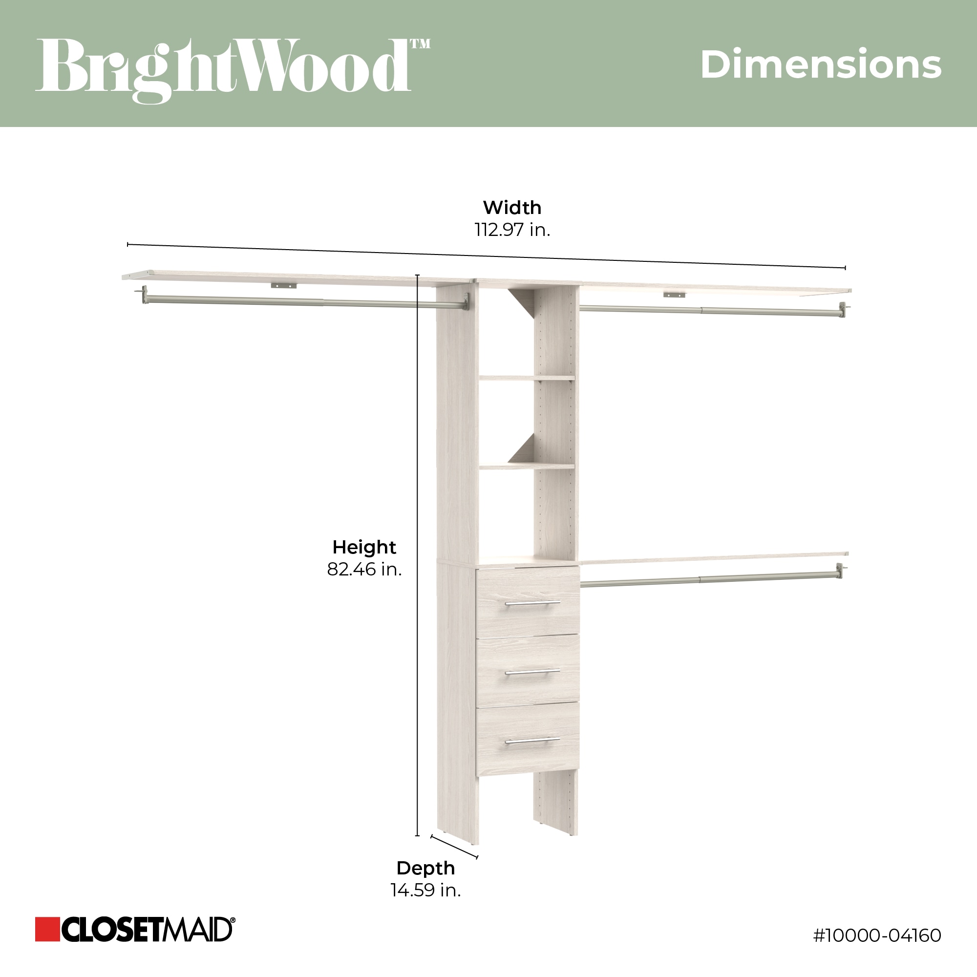 ClosetMaid 10000-04160 Wood-Closet-Kits - View #8