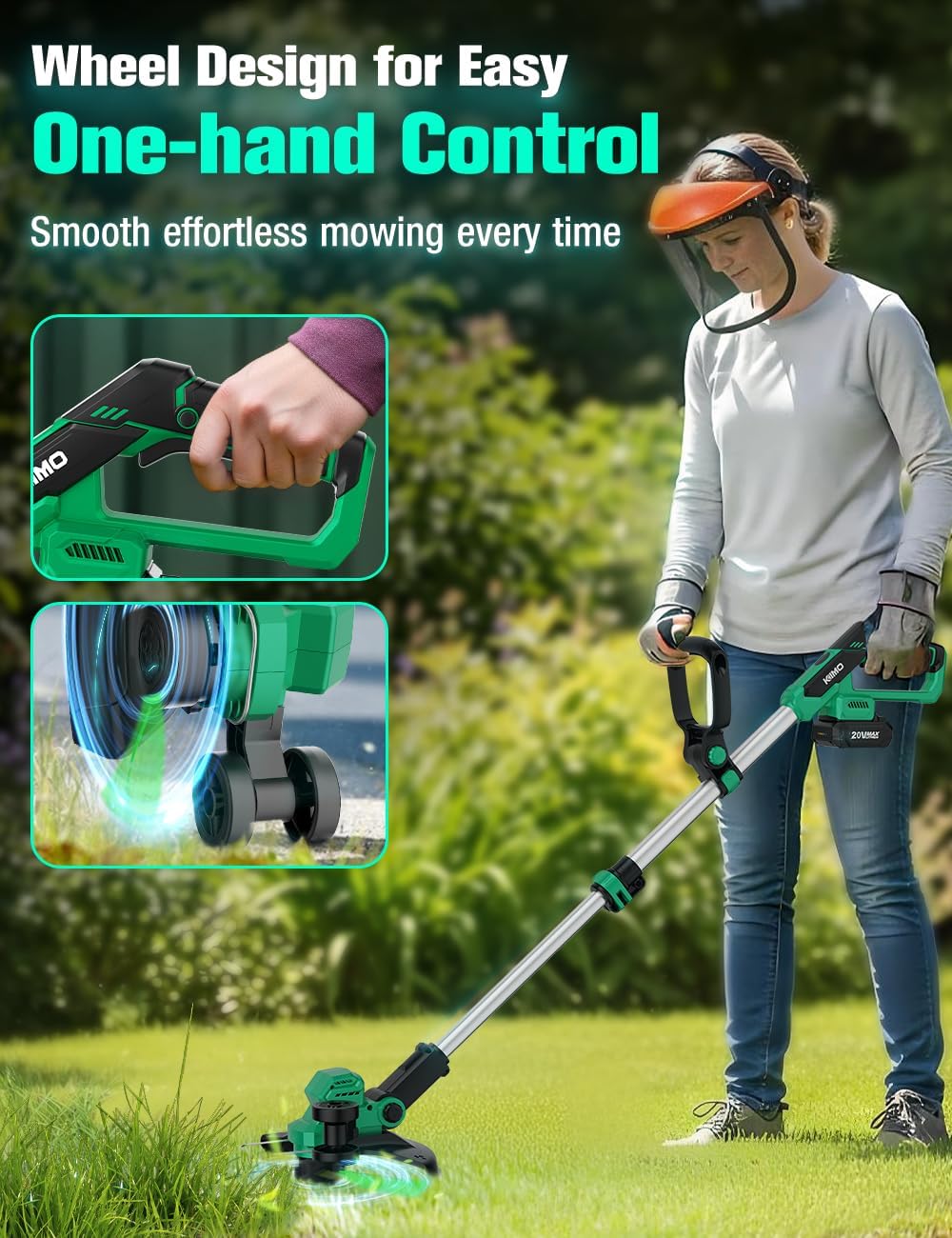 KIMO KIMO-93802-2AX2 Cordless-String-Trimmers - View #5