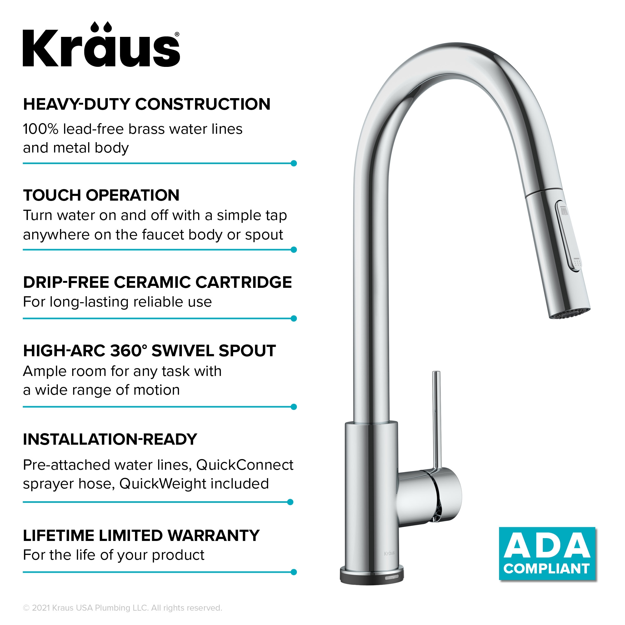 Kraus KTF-3104CH Kitchen-Faucets - View #14