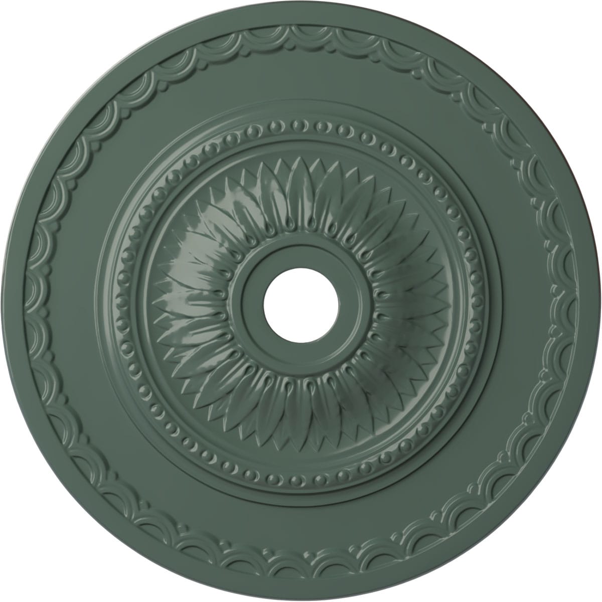 Ekena Millwork CM29SFCBF Sunflower 29.5-in W x 29.5-in L Painted Cloud Burst Polyurethane Whole Ceiling Medallion