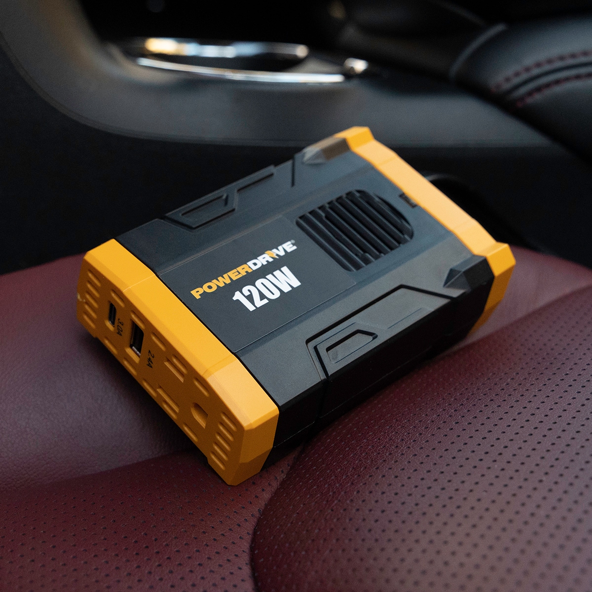 Powerdrive 120w Power Inverter With Low Voltage Battery Cut Off 3