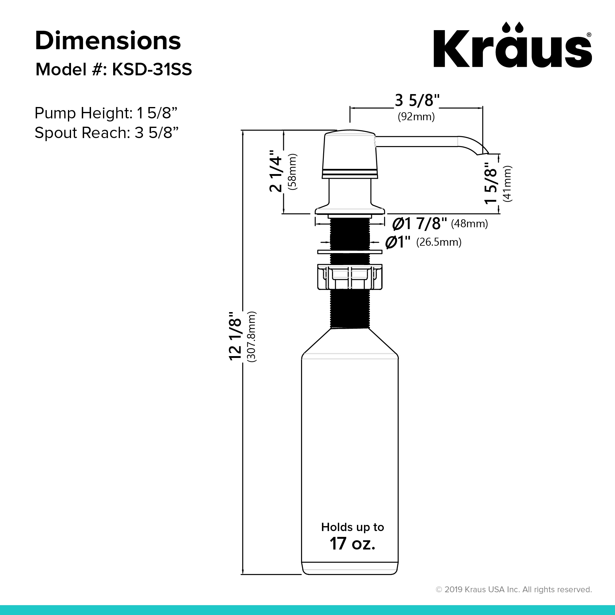 Kraus KSD-31SS Soap-Lotion-Dispensers - View #5