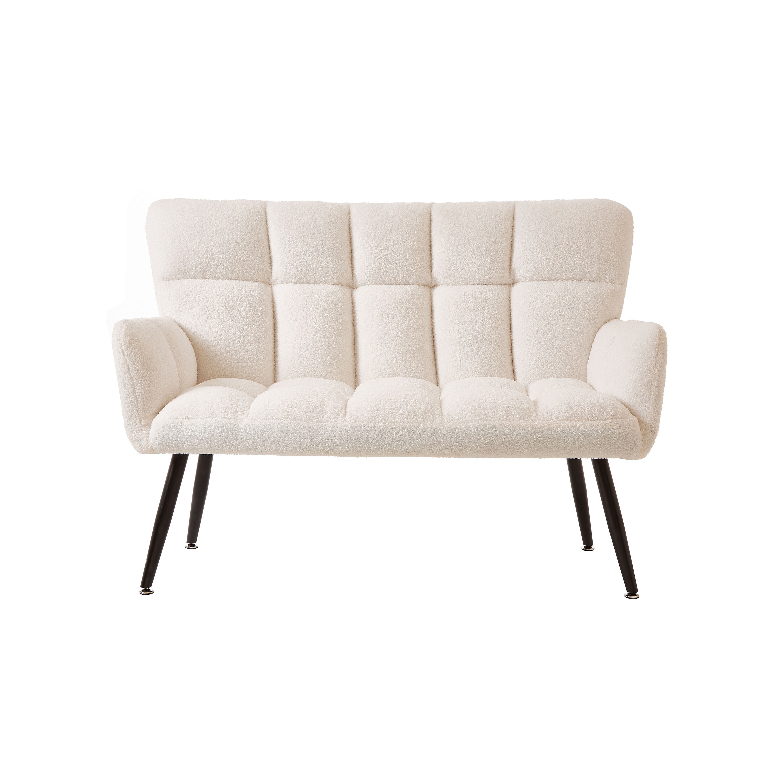 CESICIA ZLH-17 Modern White Velvet Accent Chair