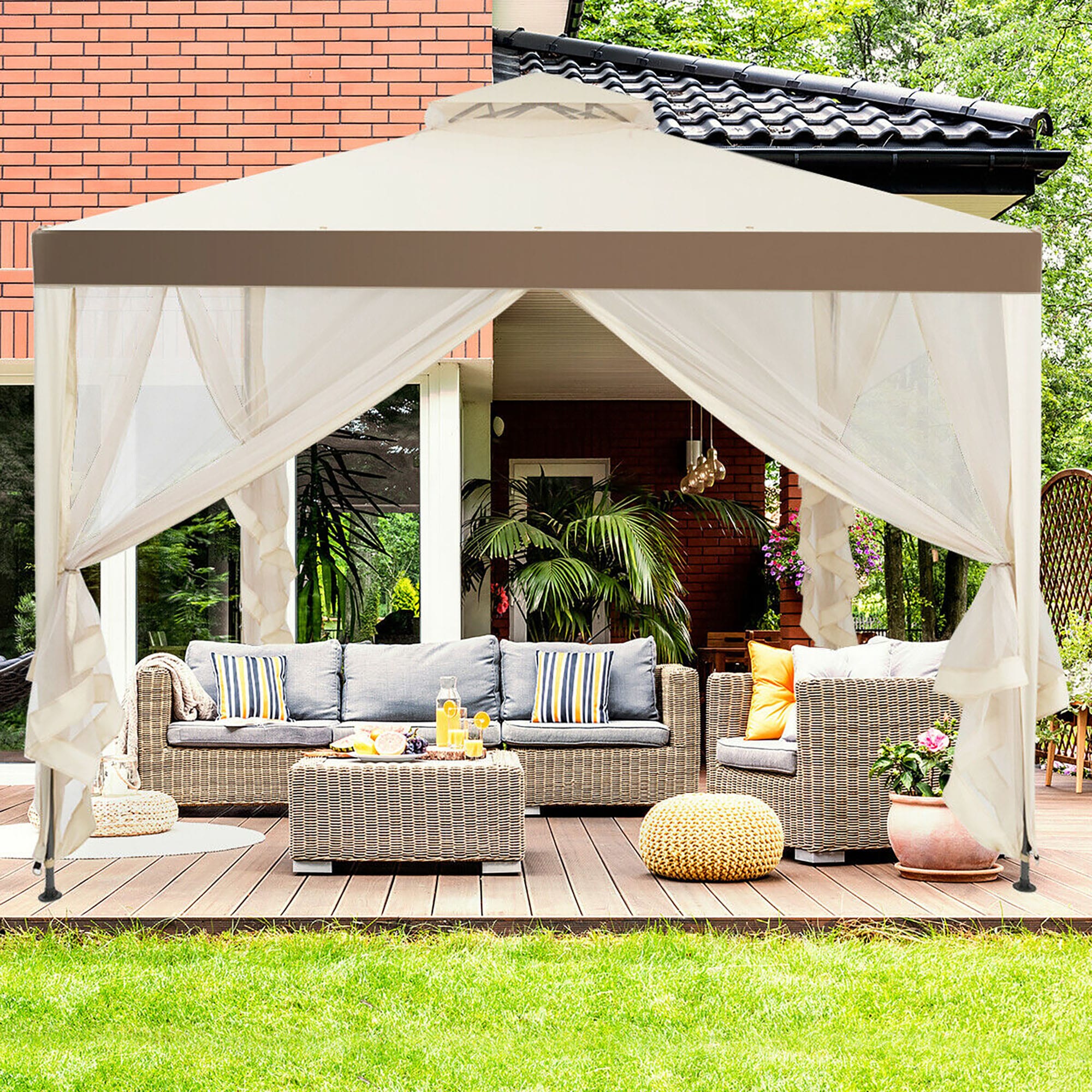 CASAINC WF-OP3907BE Wood-Resin-Gazebos - View #7