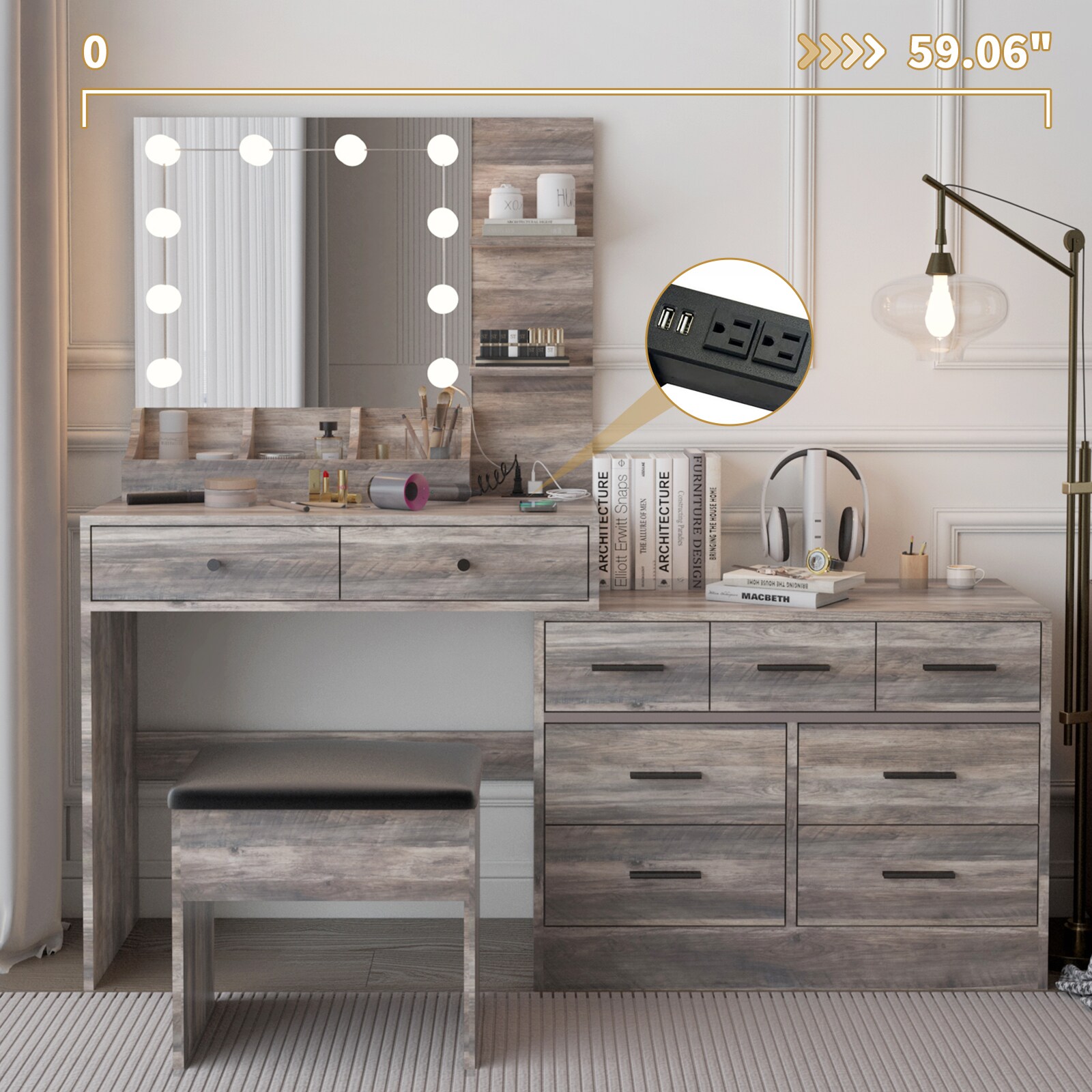 Outopee LO1G52005613 Bedroom-Vanities - View #4