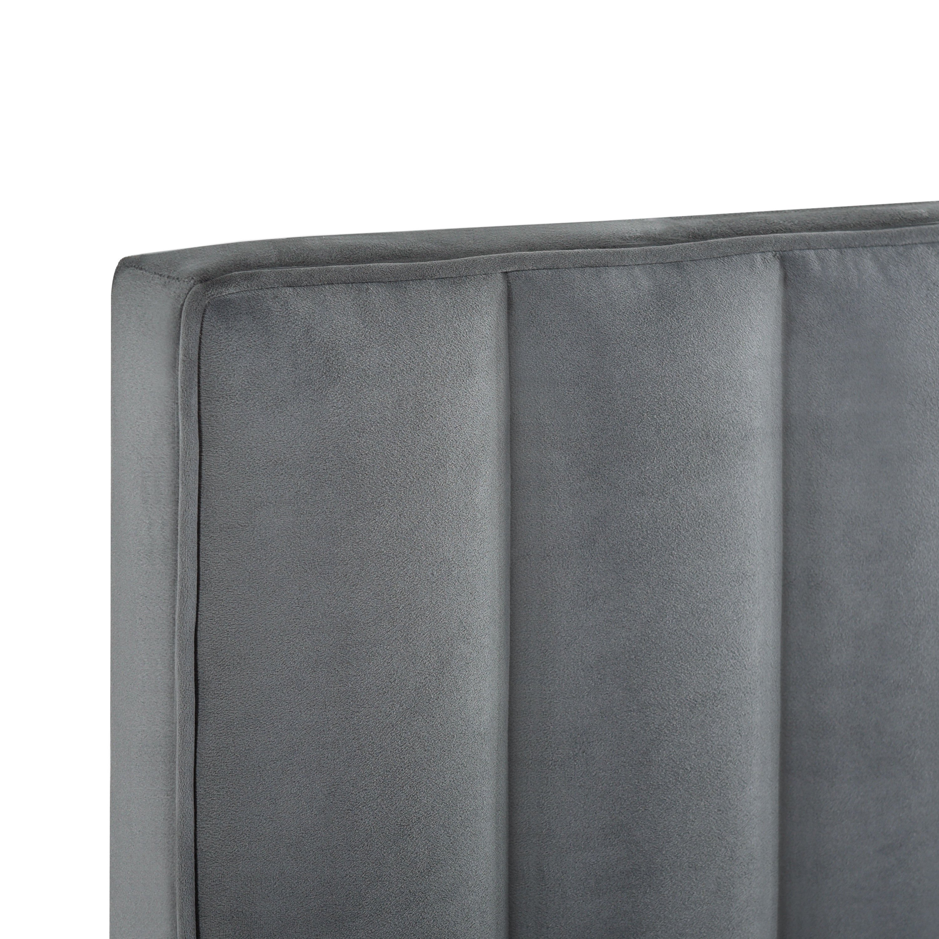 HomeFare CrushedVelvet, Vertically Channeled, Adjustable Full or Queen