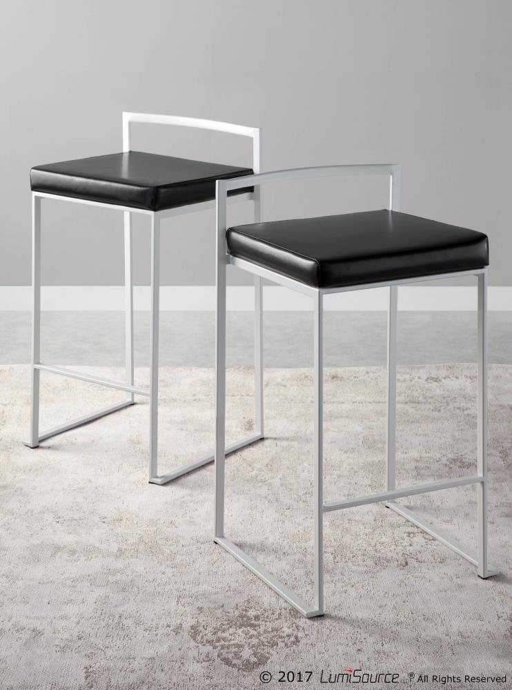 LumiSource B26-FUJI W+BK2 stools - View #2