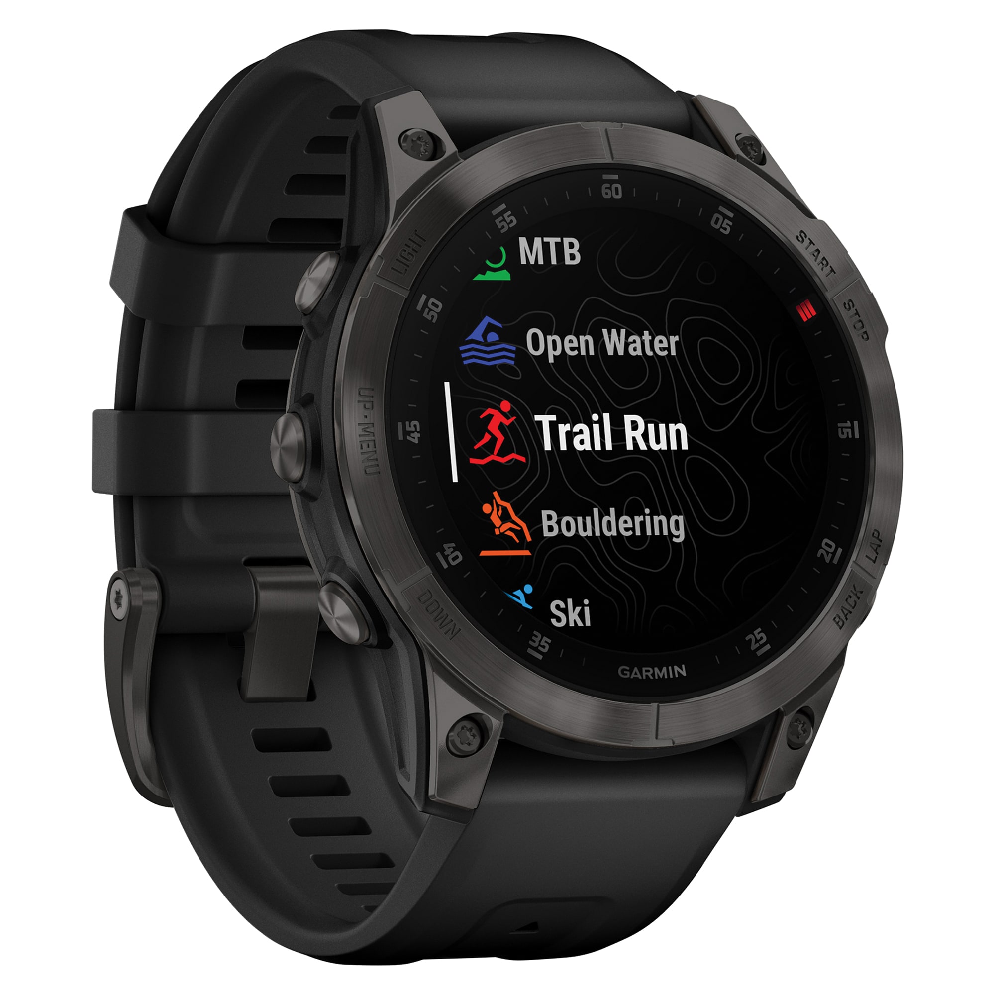 Garmin epix Gen Trackers Smartwatch department Active in at Fitness 2 Titanium) (Black the
