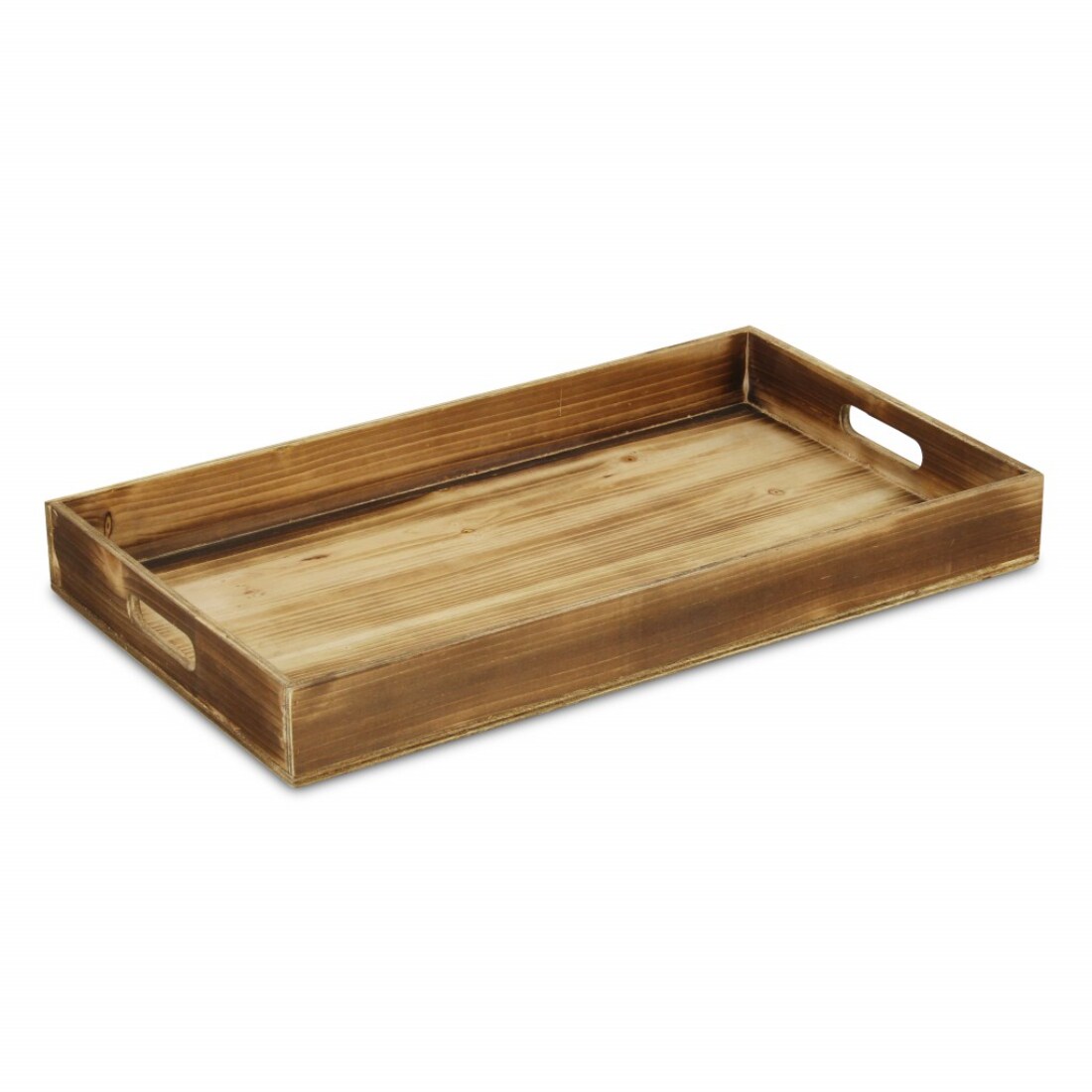 HomeRoots 2-in x 20-in Brown Rectangle Serving Tray in the Serving ...