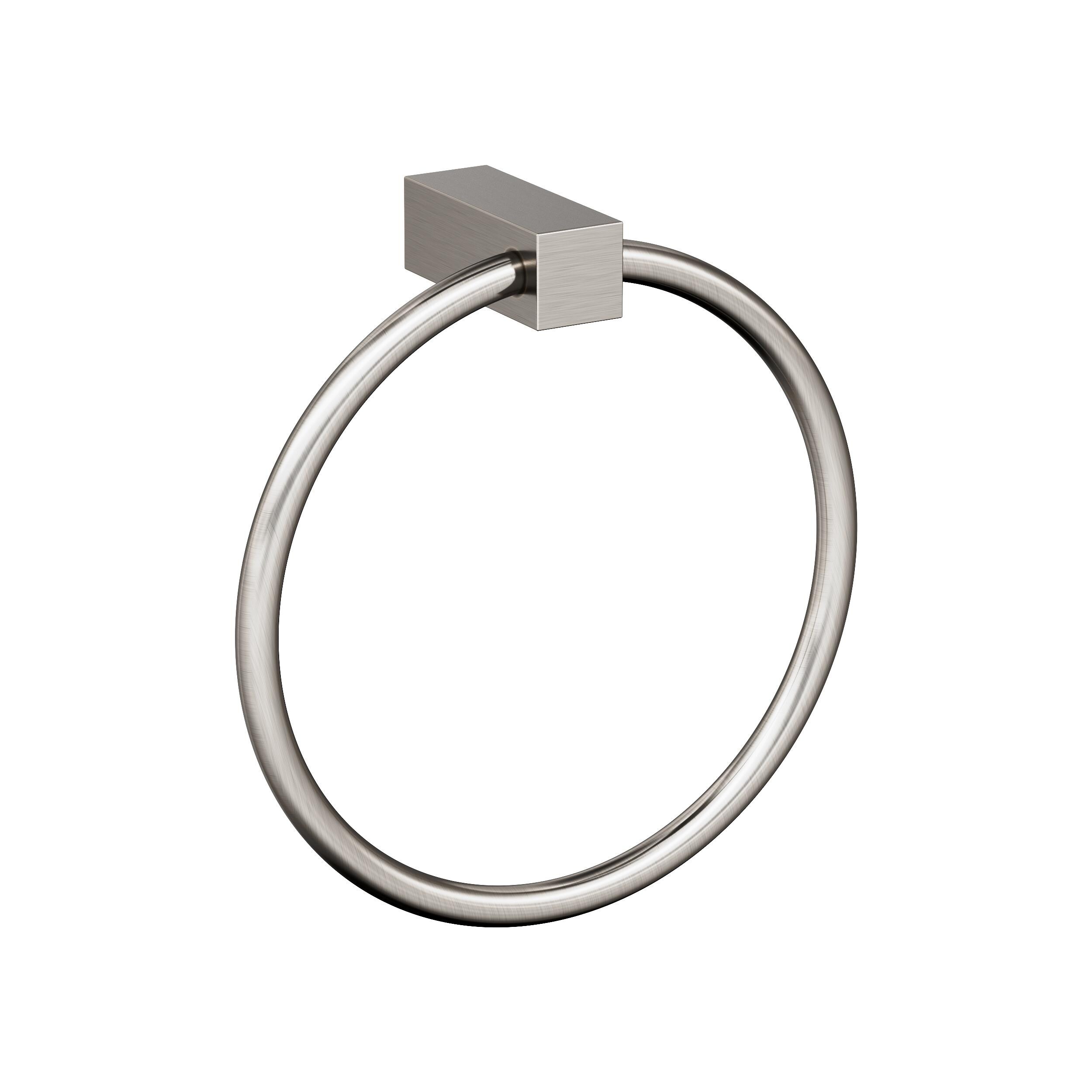 Amerock BH36082G10 Monument Brushed Nickel Wall mount Single Towel Ring