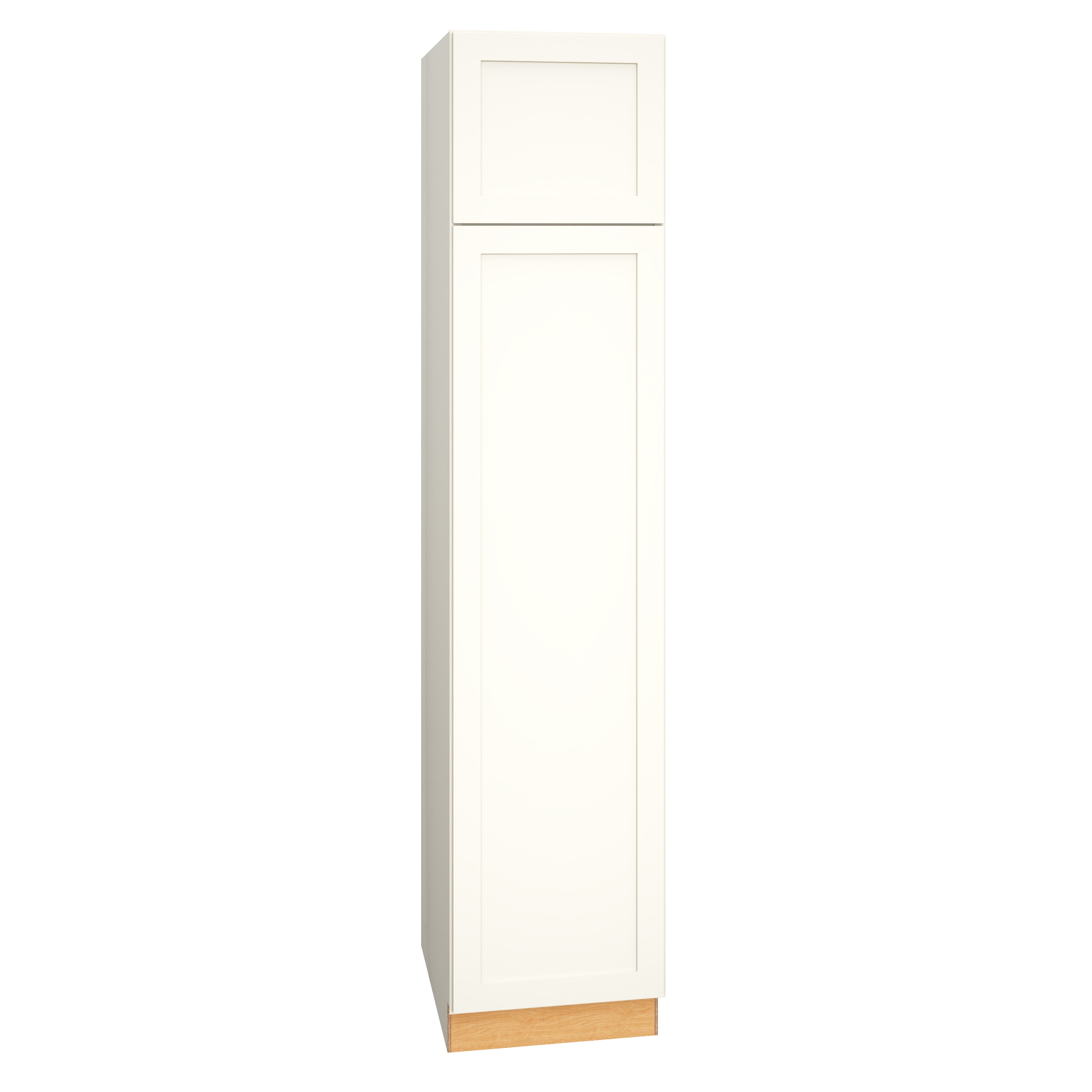 RELIABILT 332 U188424R Pinnacle 18-in W x 84-in H x 24-in D White Pantry Fully assembled Plywood Cabinet (Recessed Panel Shaker)