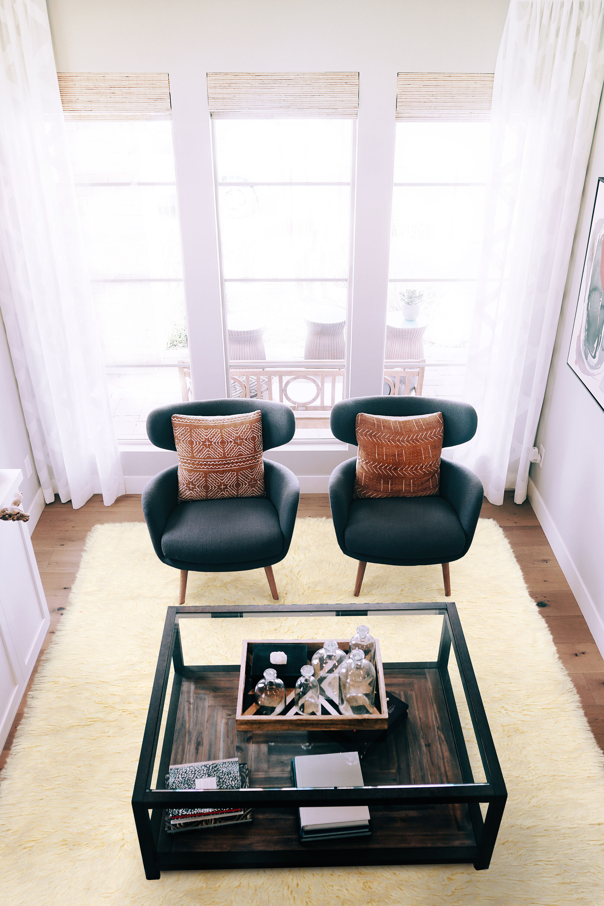 Natural 6' x 9' Handmade Wool Flokati Rug