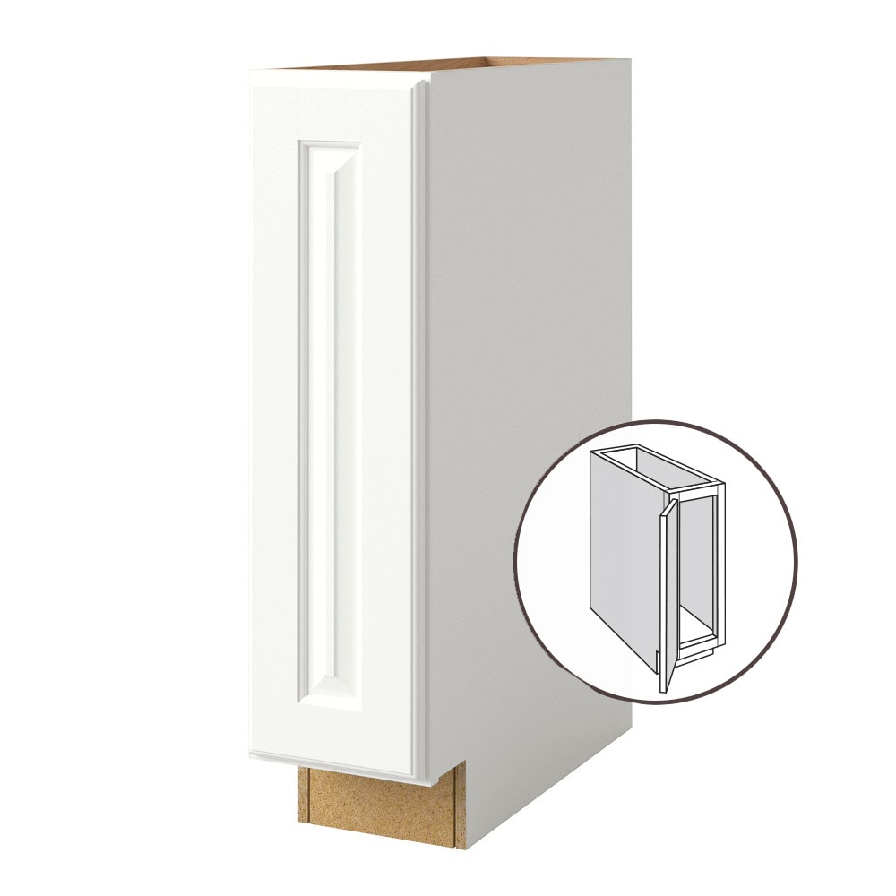 allen + roth 20092TS Tilson 9-in W x 34.5-in H x 24-in D Linen Base Fully assembled Cabinet (Raised Panel Square)