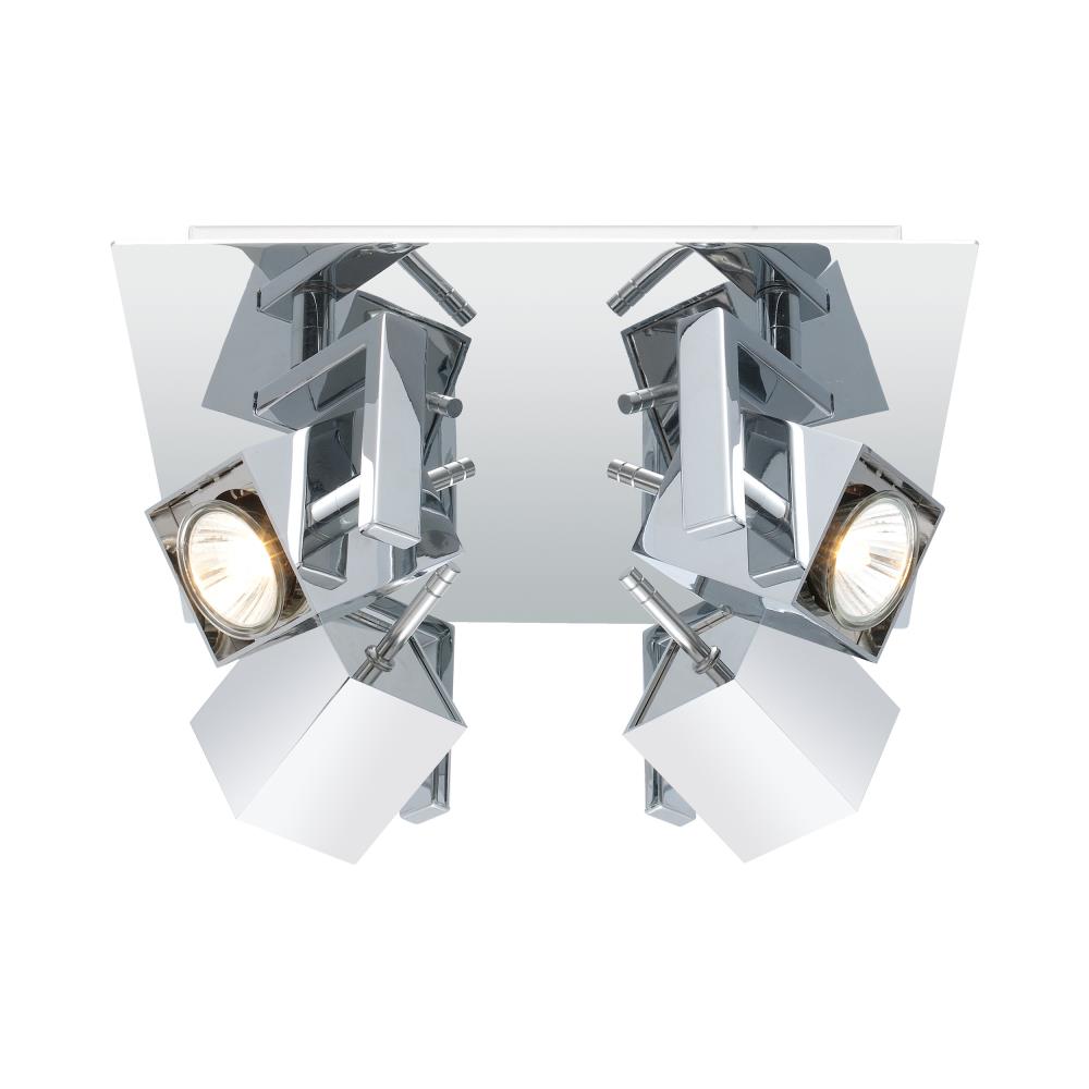 EGLO 200391A Manao 11.61-in 4 -Light Chrome GU10 pin base Modern/contemporary Track Bar