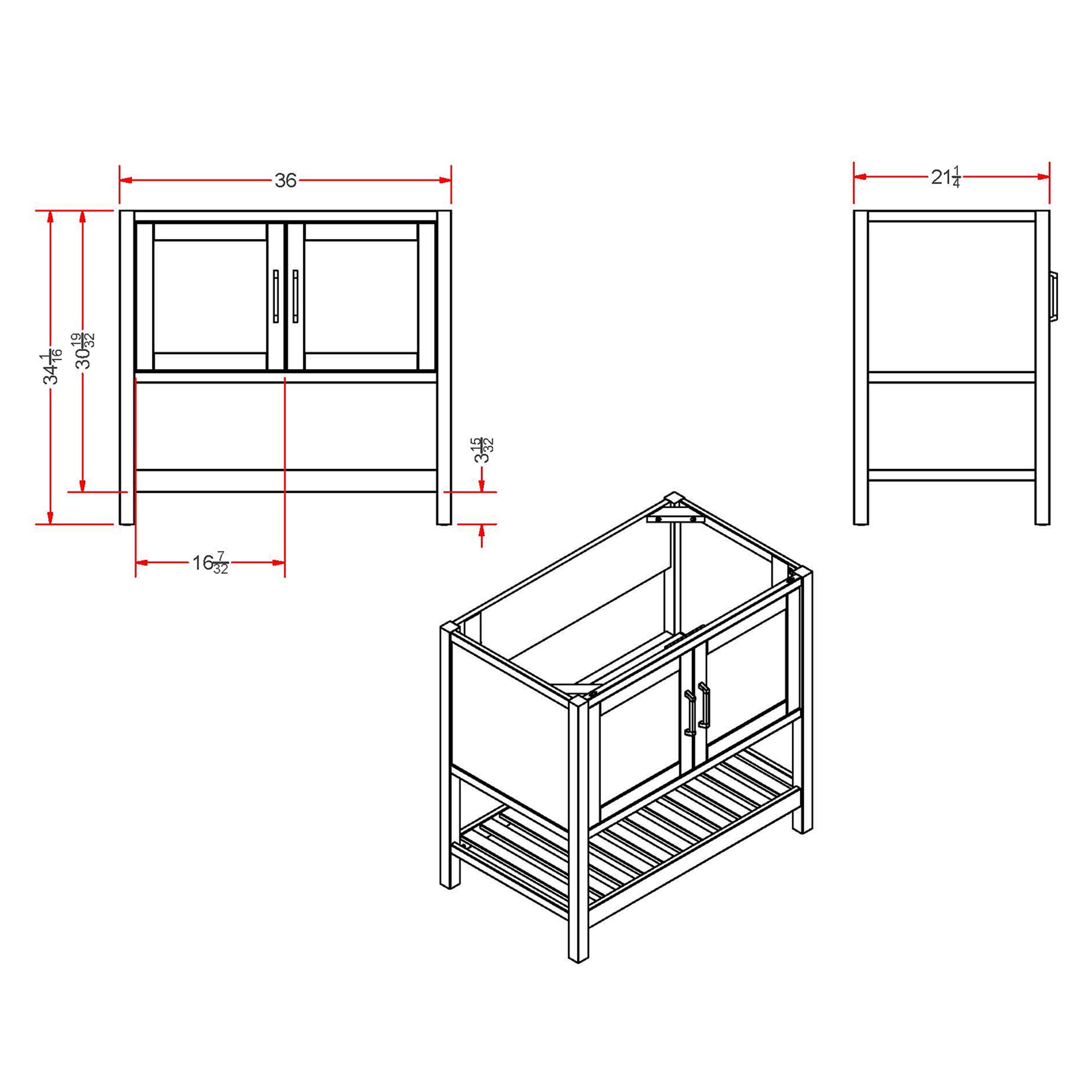 Alaterre Furniture AVAN36WHAA vanities - View #10