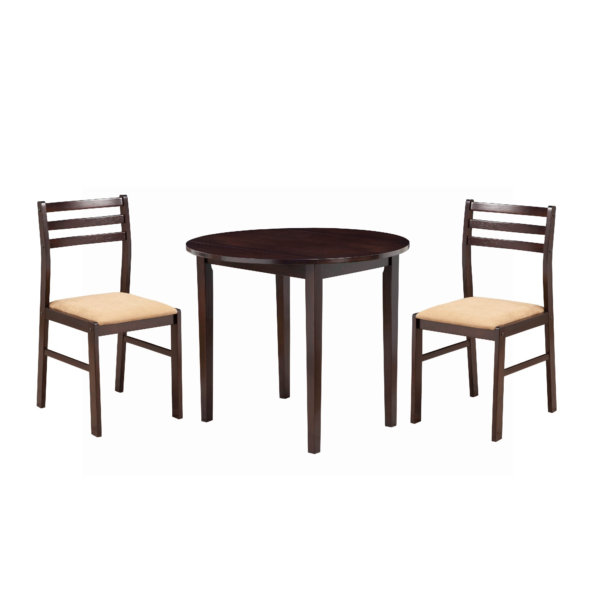 Benzara BM69410 Brown Contemporary/Modern Dining Room Set with Round Table ( Seats 2 )