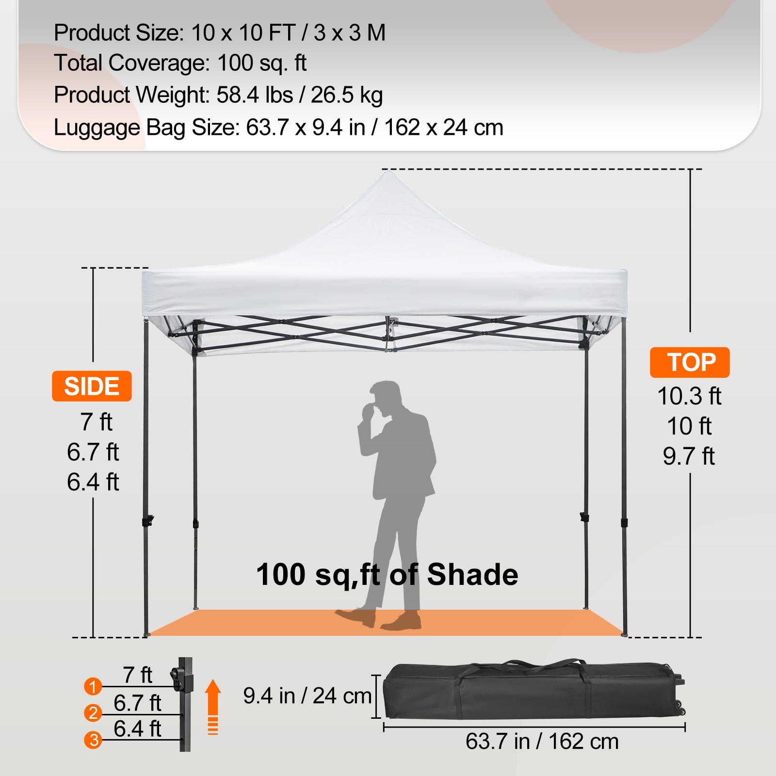 VEVOR DCSLTZP1010FTX08HV0 tents - View #6
