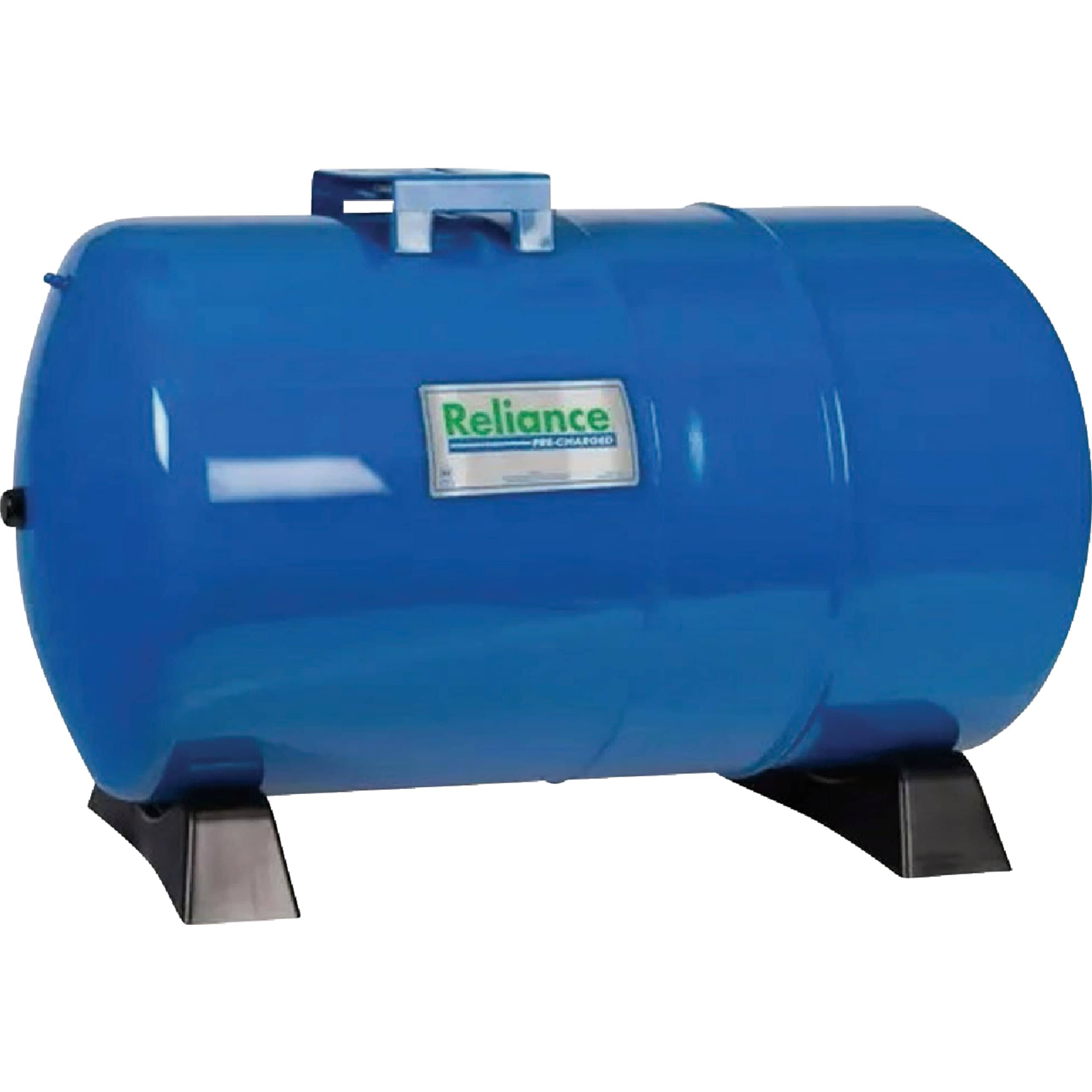 Reliance  Pressure Tank 20 Gallon Horizontal - Steel Construction Powder-Coated Finish - 27.125 x 17.375 in