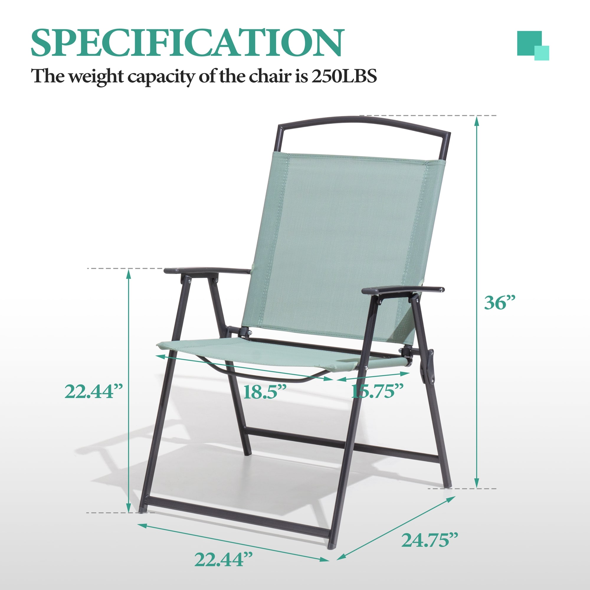 Crestlive Products CL-DC017GRN Patio-Chairs - View #3
