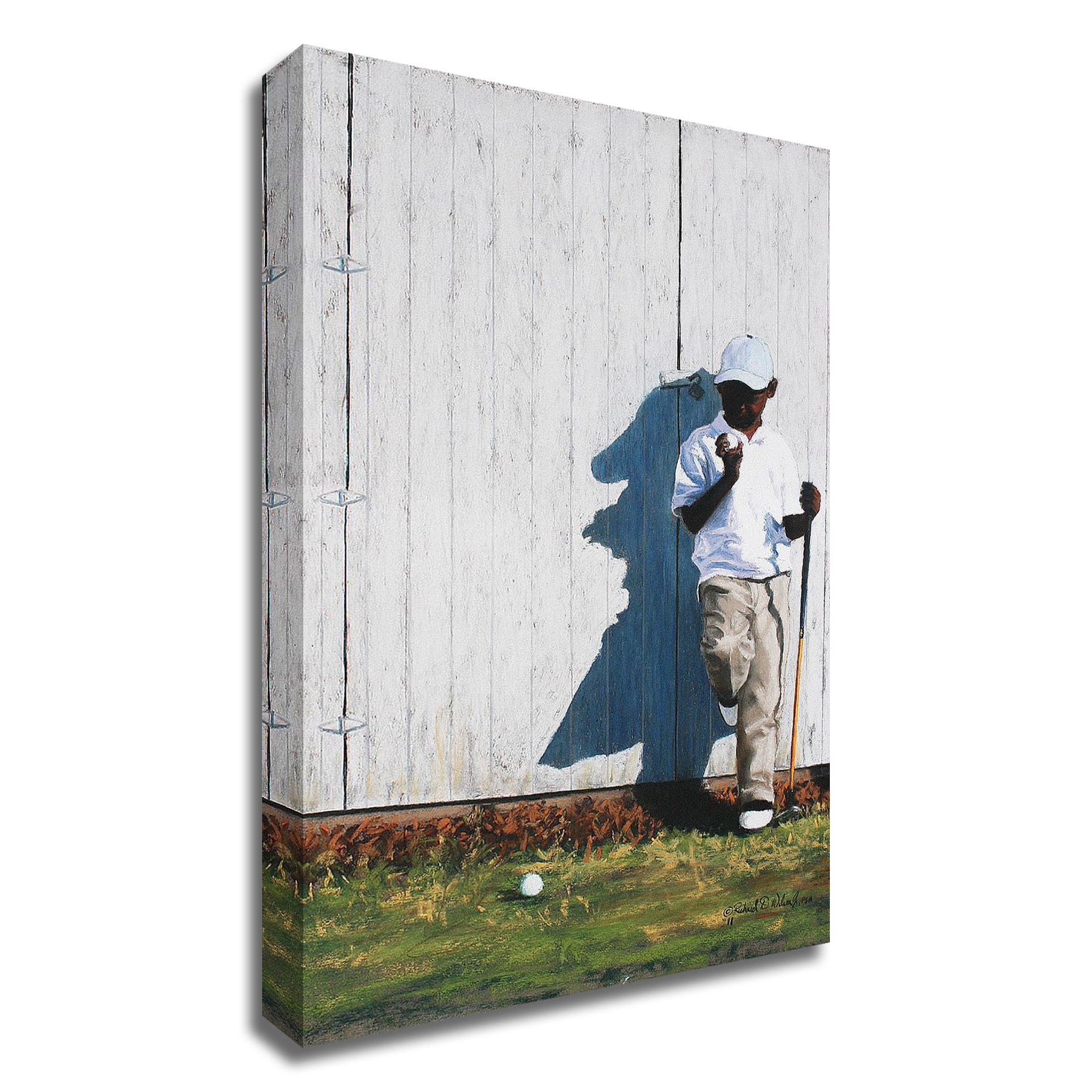 Tangletown Fine Art 8W768DC-1018 Saturday's Choice Richard Wilson 18-in H x 10-in W Figurative Print on Canvas
